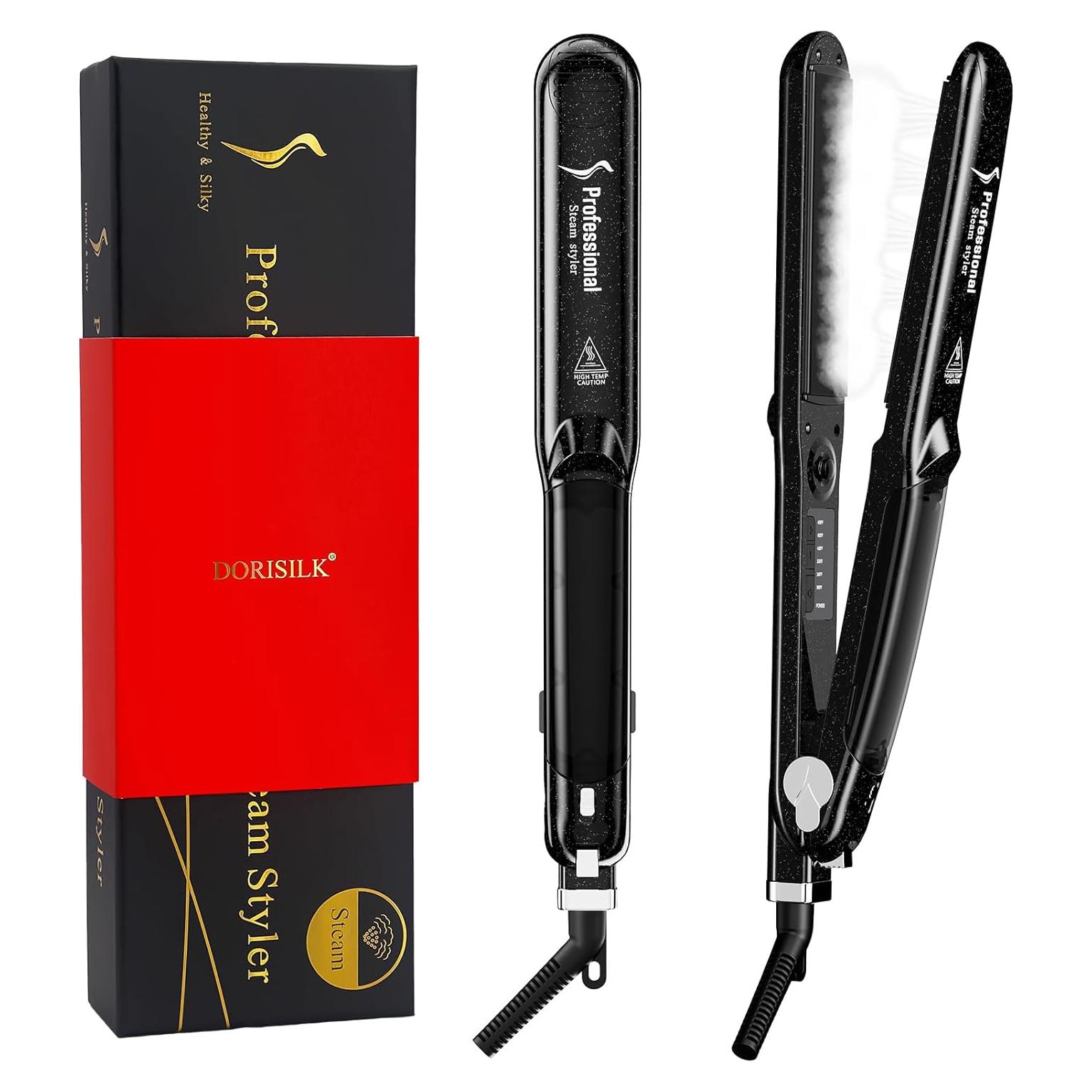 Plancha de Vapor DORISILK 2.0 Cerámica 1 Pulgada Profesional