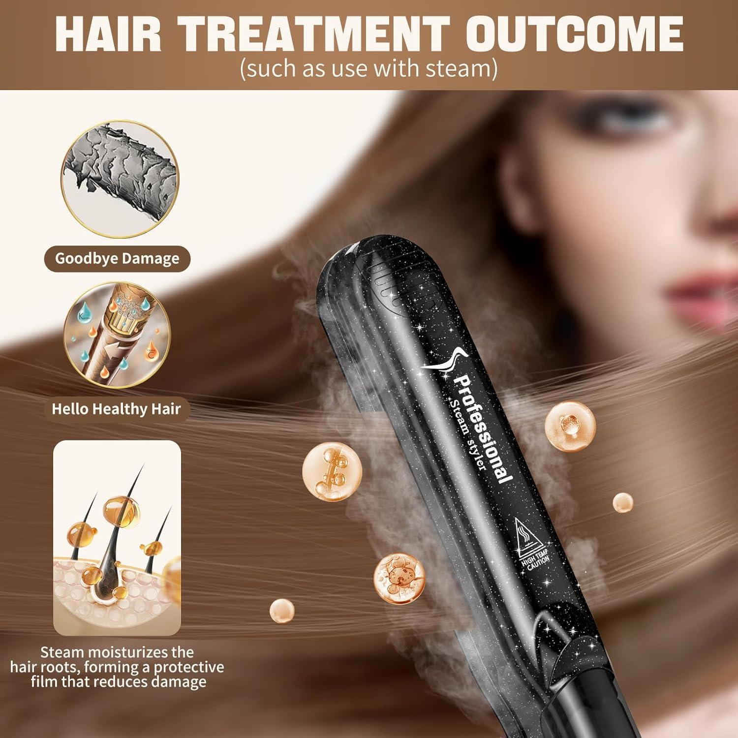 Plancha de Vapor DORISILK 2.0 Cerámica 1 Pulgada Profesional