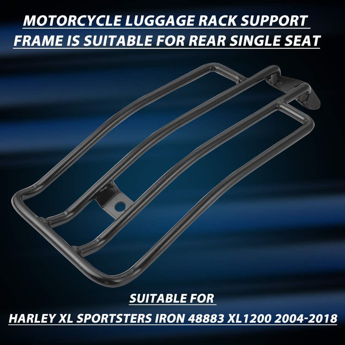 Soporte de Estante de Equipaje KATUR para Motocicleta Negro 28cm