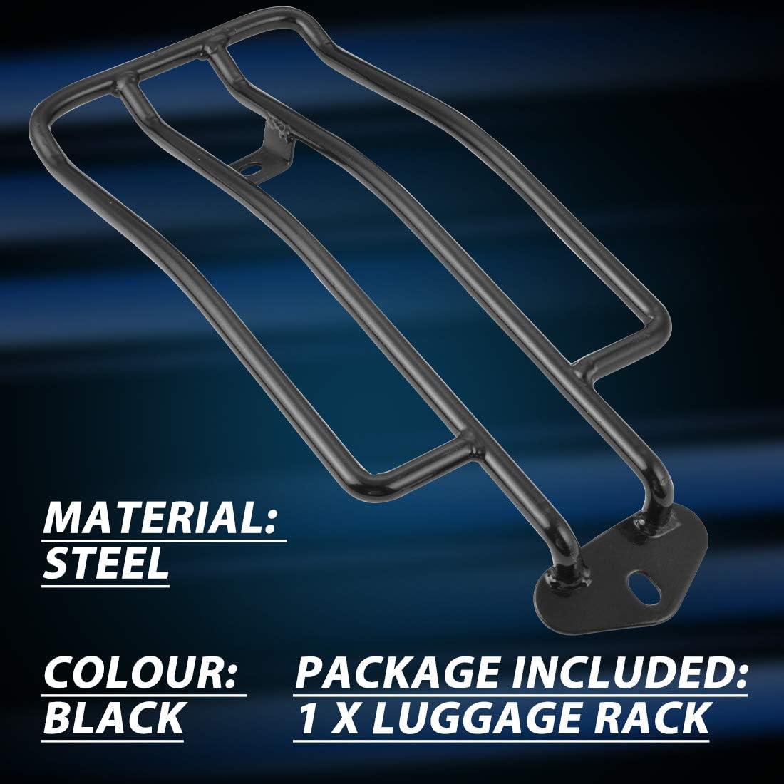 Soporte de Estante de Equipaje KATUR para Motocicleta Negro 28cm
