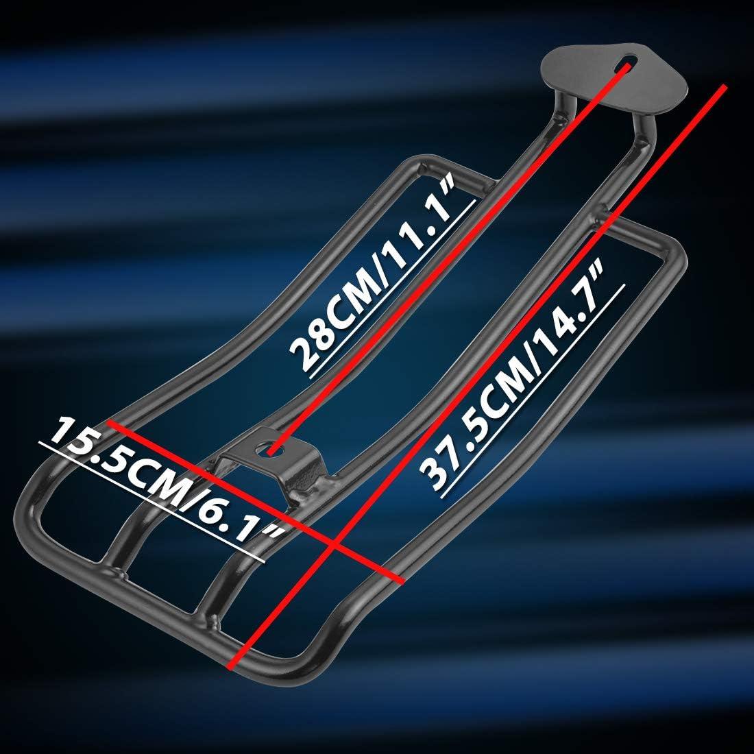 Soporte de Estante de Equipaje KATUR para Motocicleta Negro 28cm