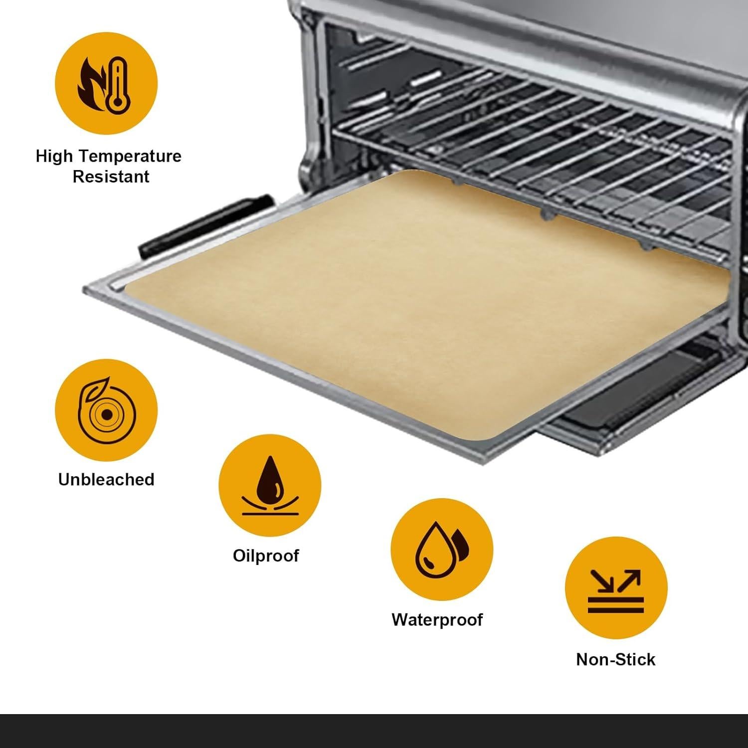 100 Piezas Papel Pergamino 30x30 cm SIUDANGKA para Freidora