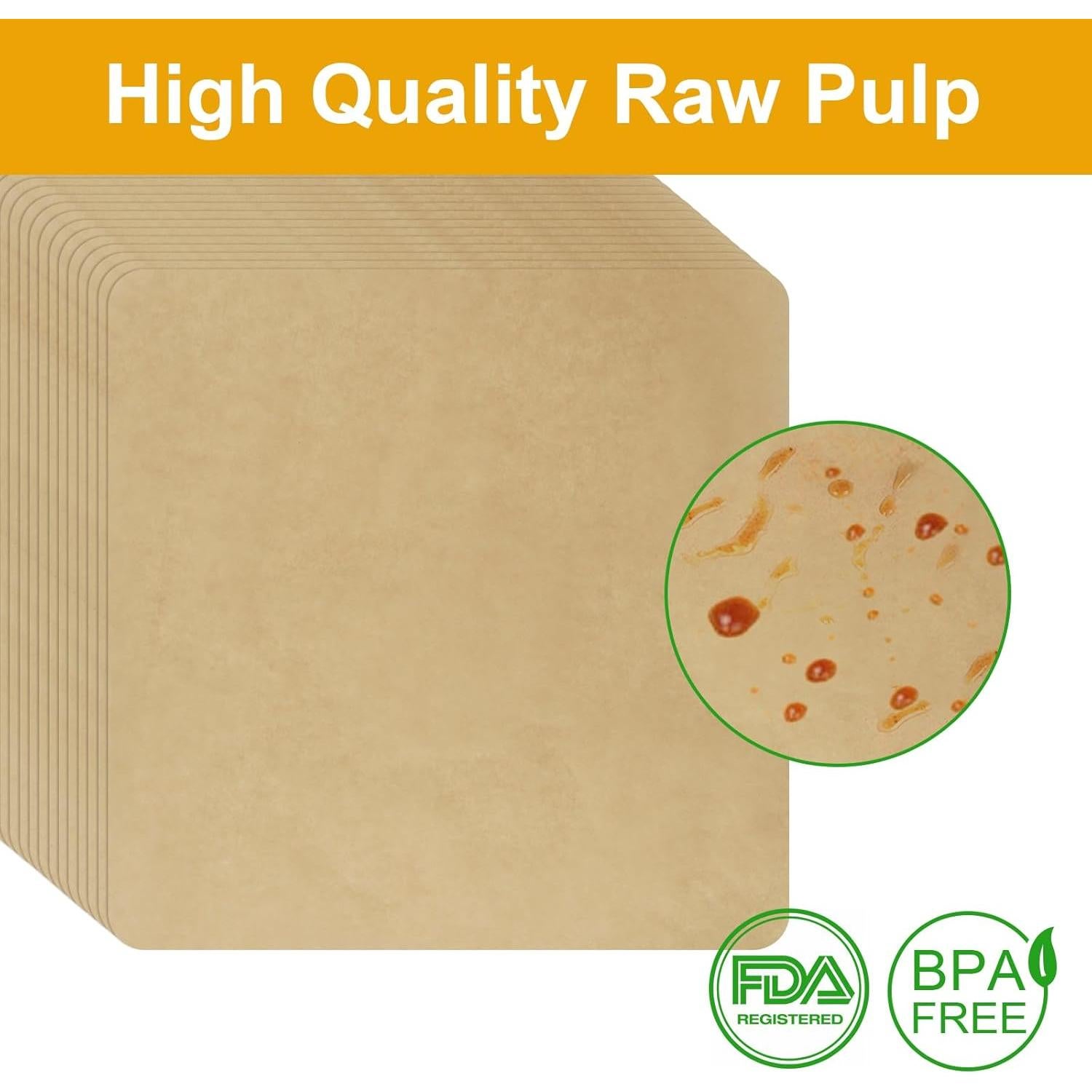 100 Piezas Papel Pergamino 30x30 cm SIUDANGKA para Freidora