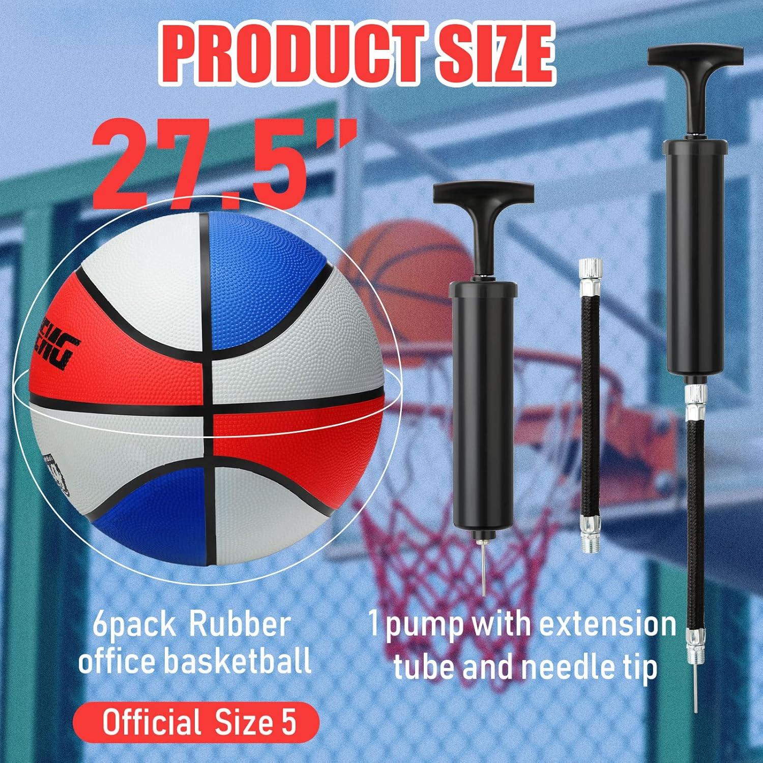 Balones de Baloncesto Wettarn Tamaño 5 Juego de 6 Piezas