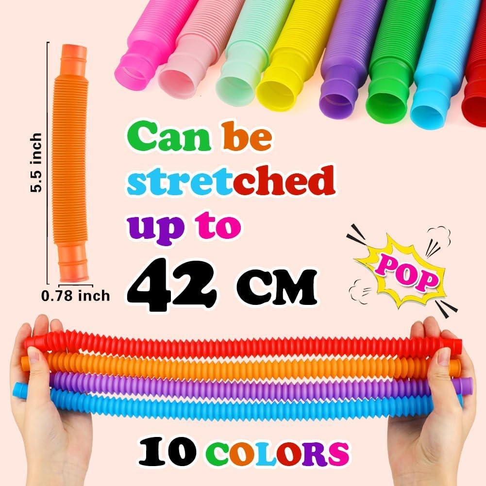 72 Tubos Pop Antiestrés Siwarm Juguetes Sensoriales