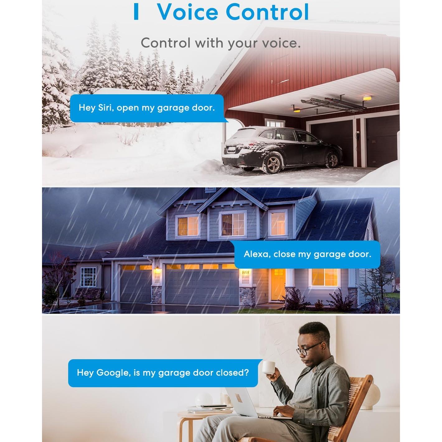 Control Remoto de Puerta de Garaje Inteligente Meross MSG100