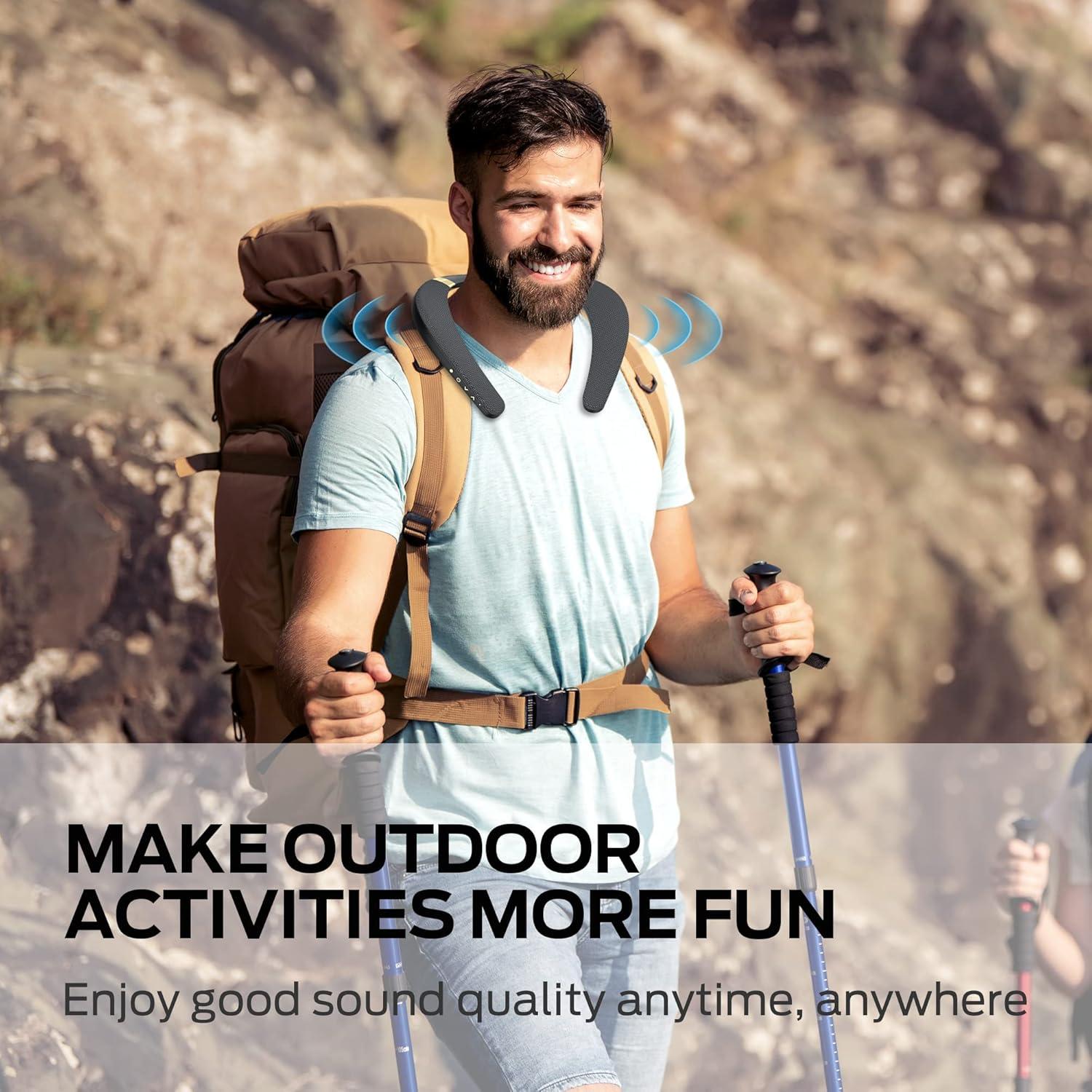 Altavoz Bluetooth Monster Boomerang con Banda para el Cuello IPX7