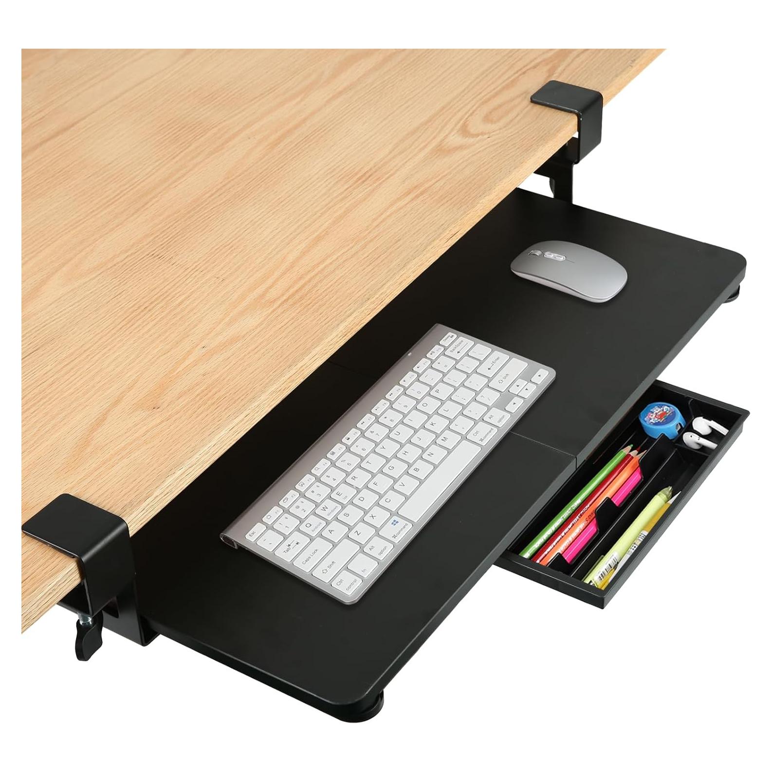 Bandeja de Teclado KAHOYI Extraíble 67.9x30 cm Negra