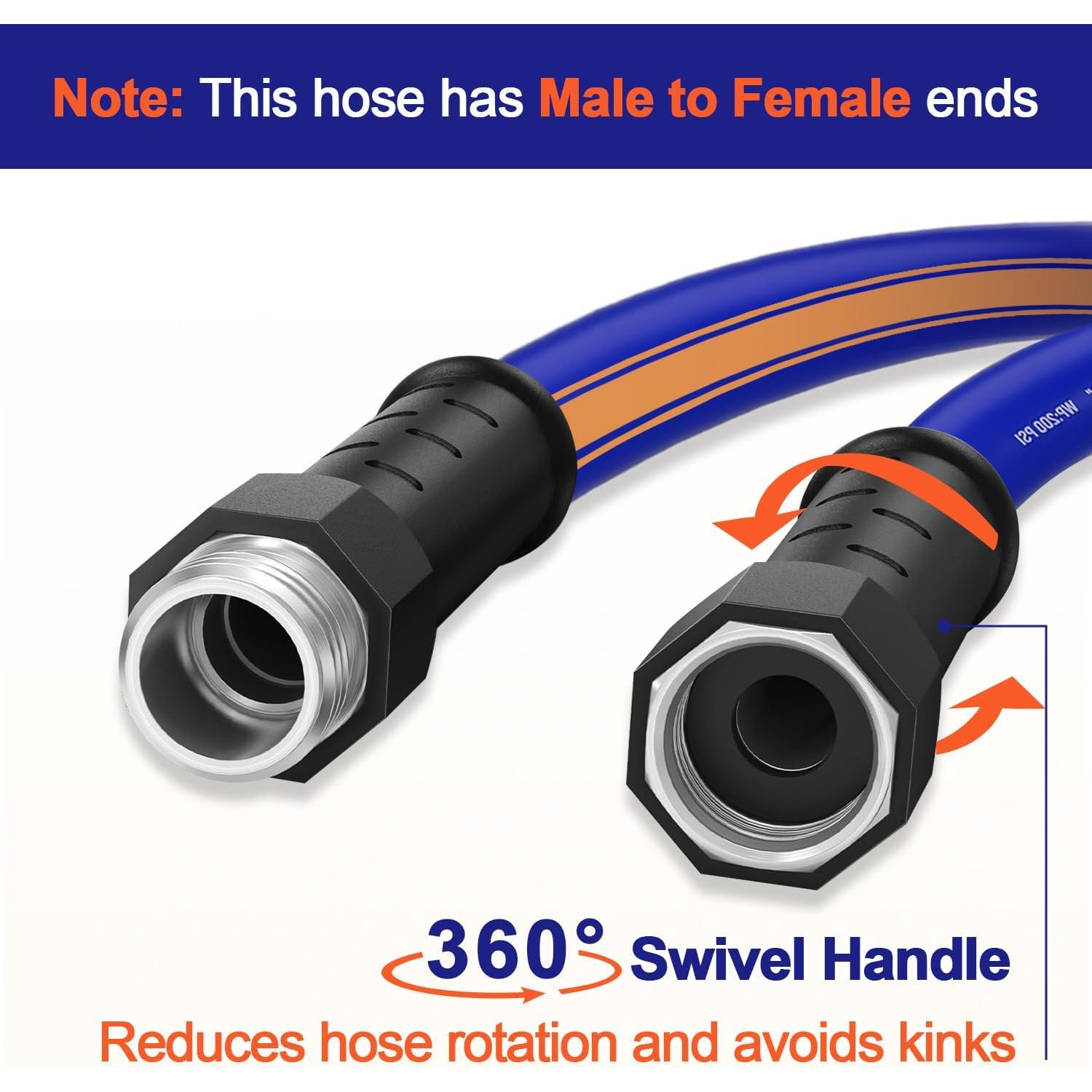 Manguera de Jardín Garlephant 3 pies 70% Caucho 30% PVC