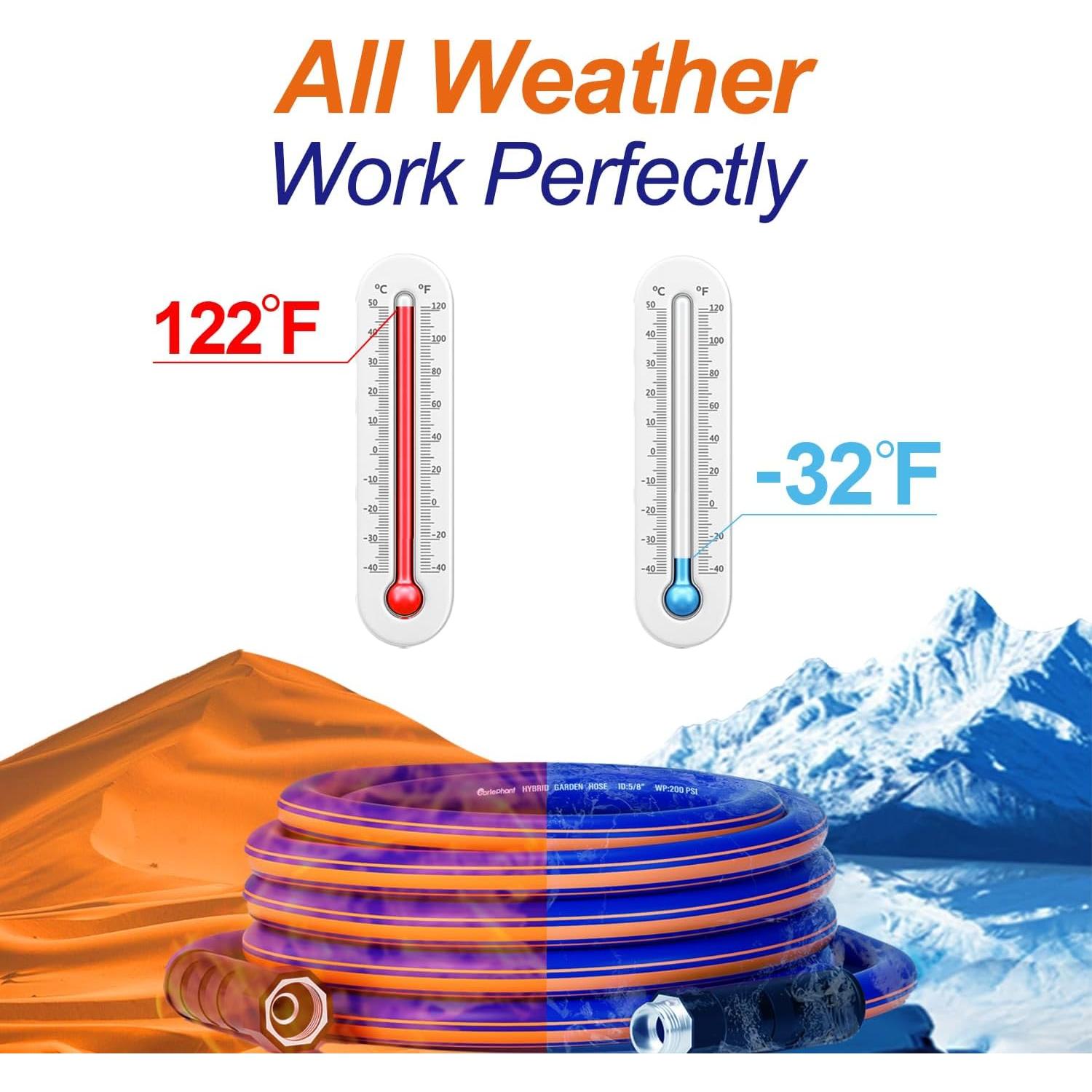 Manguera de Jardín Garlephant 3 pies 70% Caucho 30% PVC