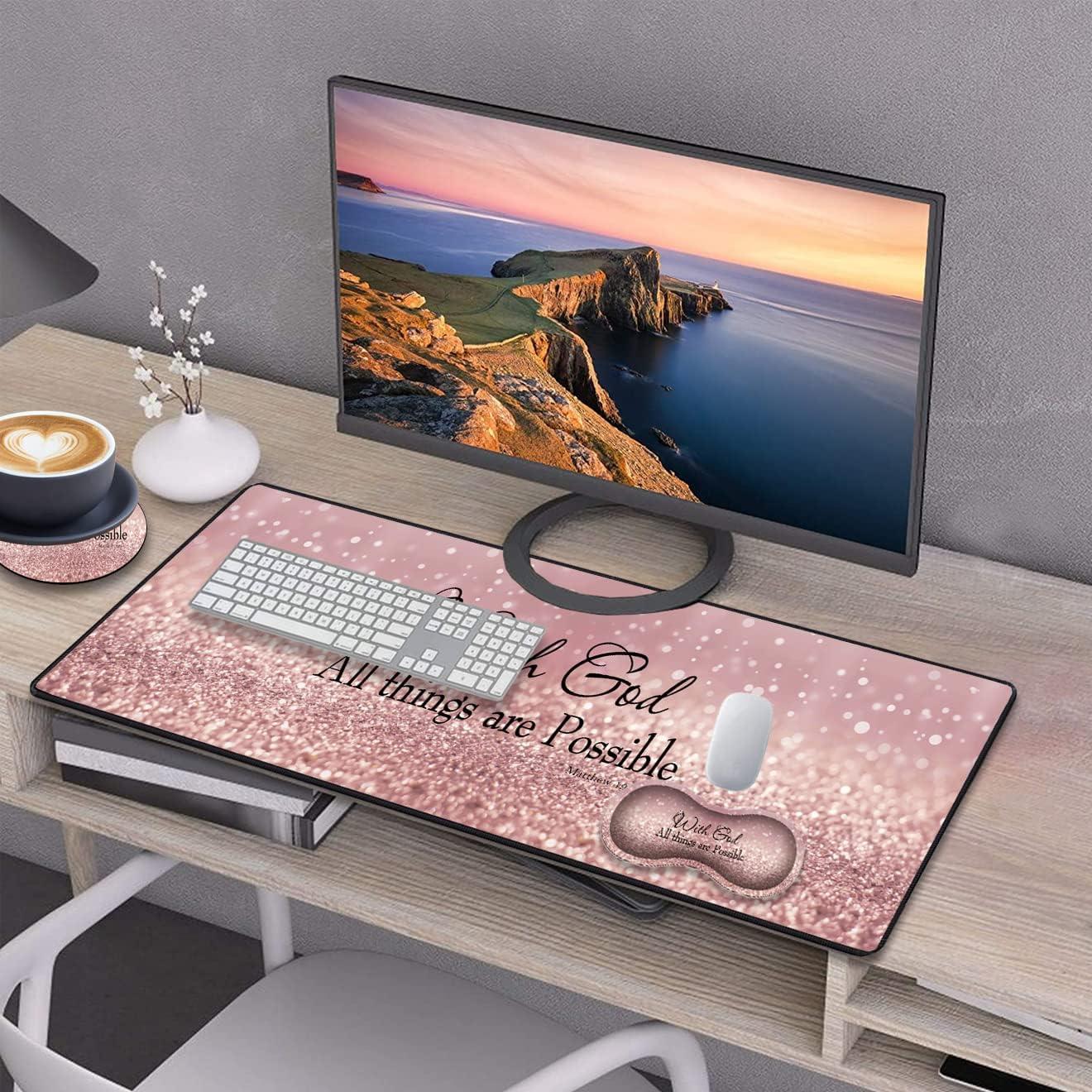 Alfombrilla de Escritorio Gaming Aierhe 80x30cm Antideslizante