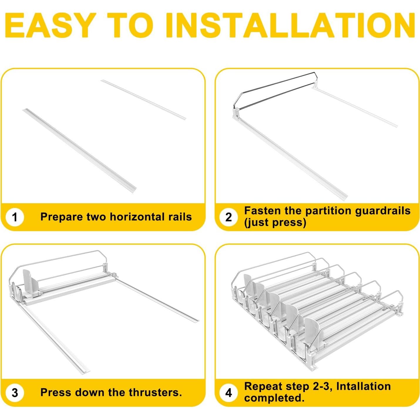 Dispensador de Latas de Refresco GLGN Ajustable Blanco 38cm
