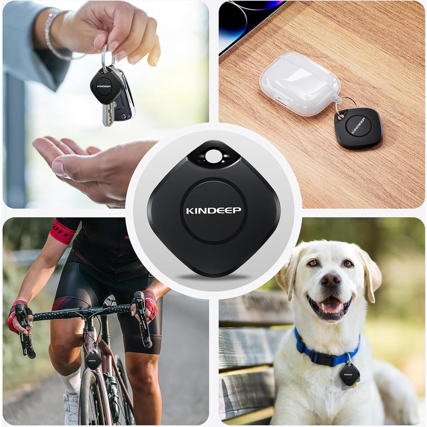 Localizador Inteligente KINDEEP Air Tag Bluetooth - 4 Unidades