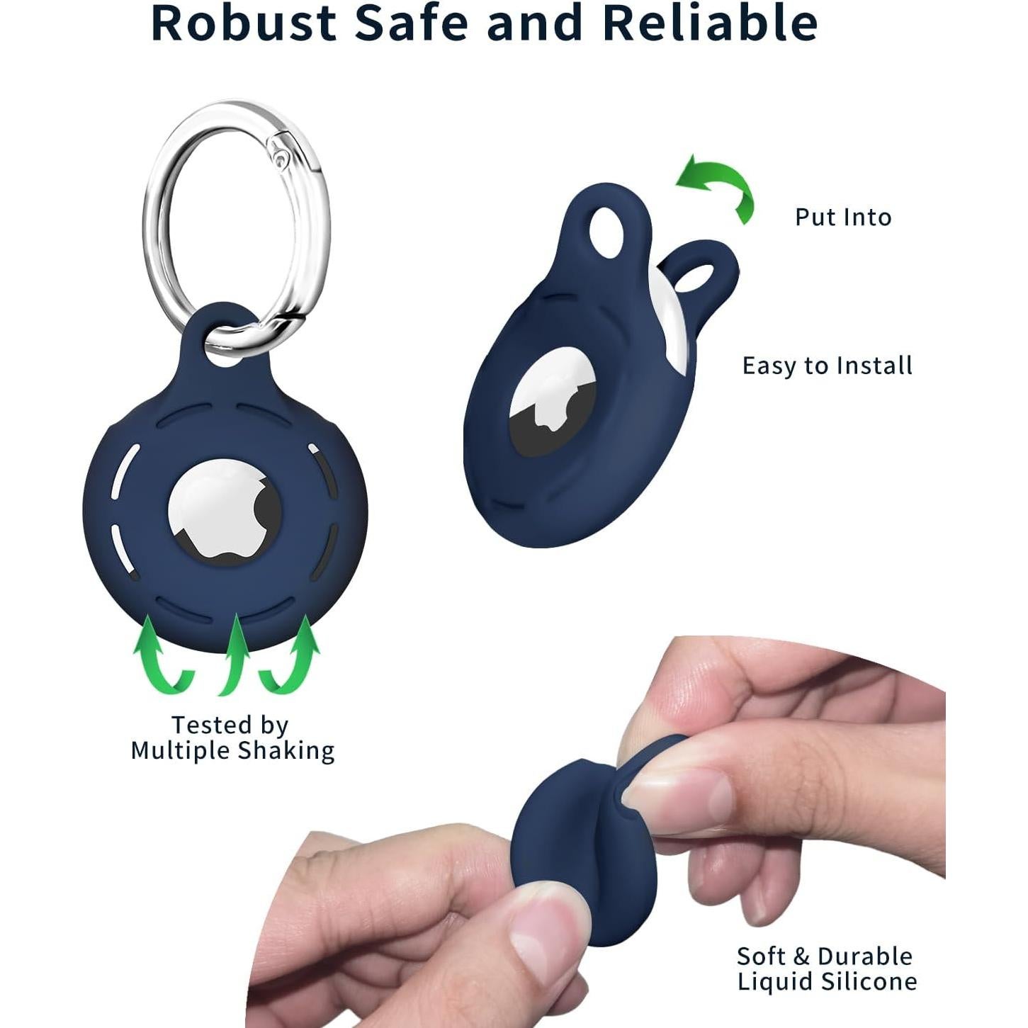 Funda Protectora para AirTag ShopHar 4 Pack Silicona