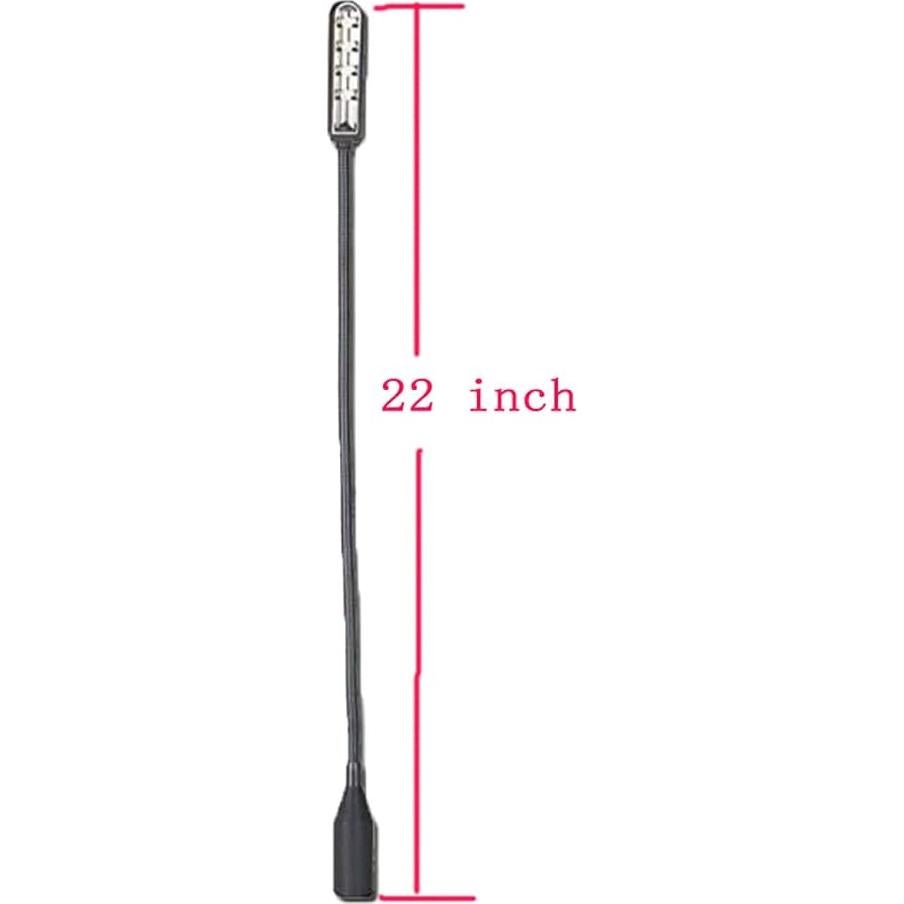 Lámpara de estudio LED JXRYWF 55.88 cm cuello de ganso