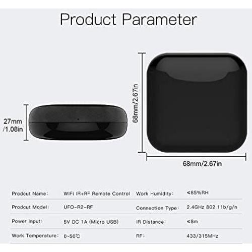 Control Remoto Universal MOES WiFi IR RF para Electrodomésticos