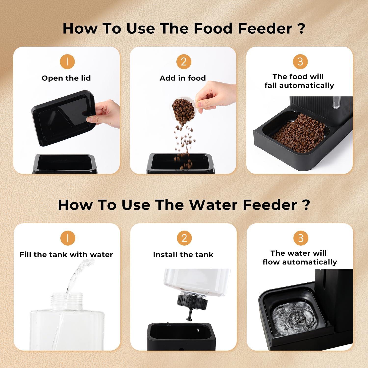 Comedero y dispensador Gravity Cat Apollo 2 en 1 Blanco