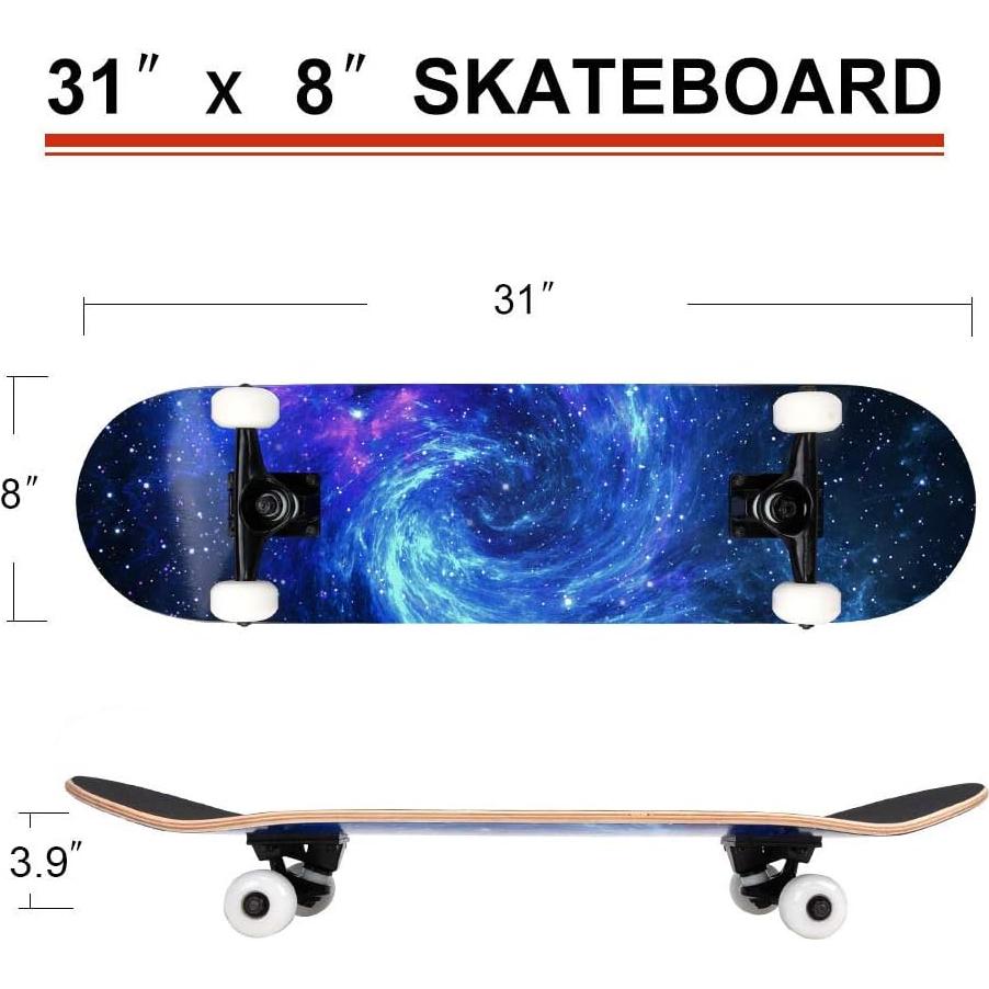 Patineta Completa ChromeWheels 31" Arce Canadiense 7 Capas