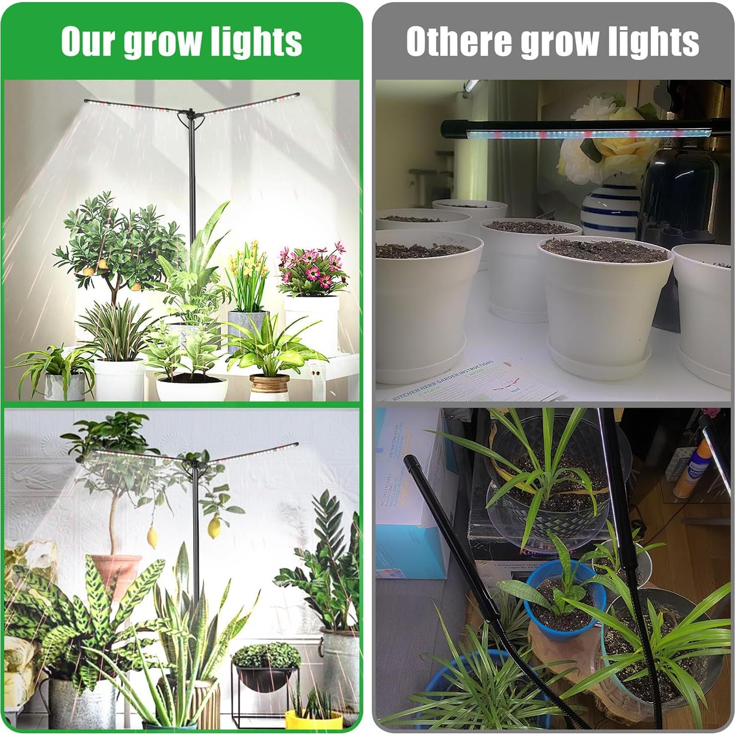 Luz de Crecimiento de Plantas Bodkar BK-PL1007 6000K Ajustable