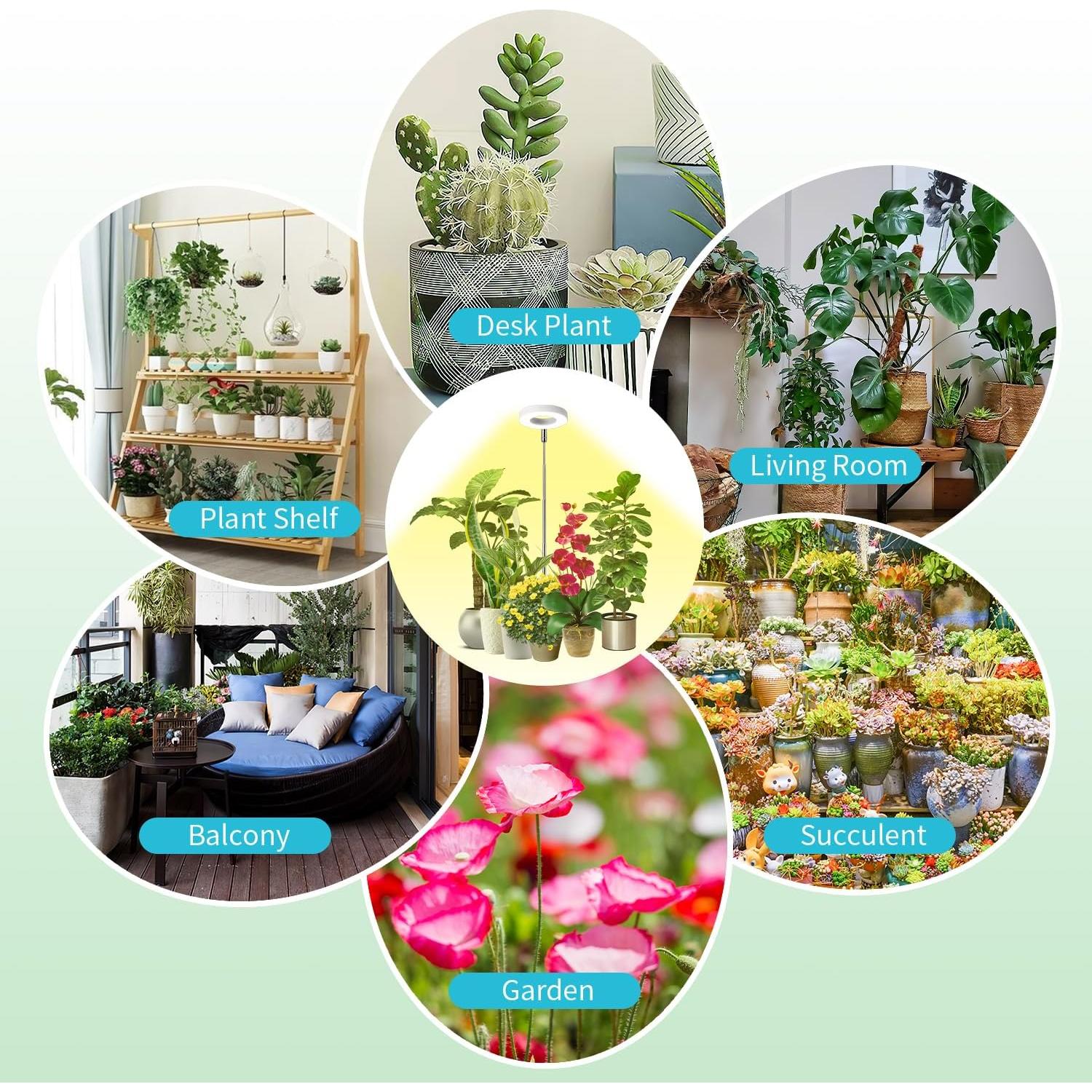 Luz de Crecimiento LED Hywyimlait 48 LEDs Espectro Completo