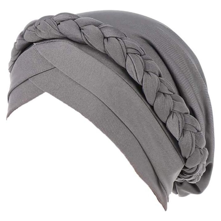 Gorro Beanie para Quimioterapia Mujer Algodón Gris