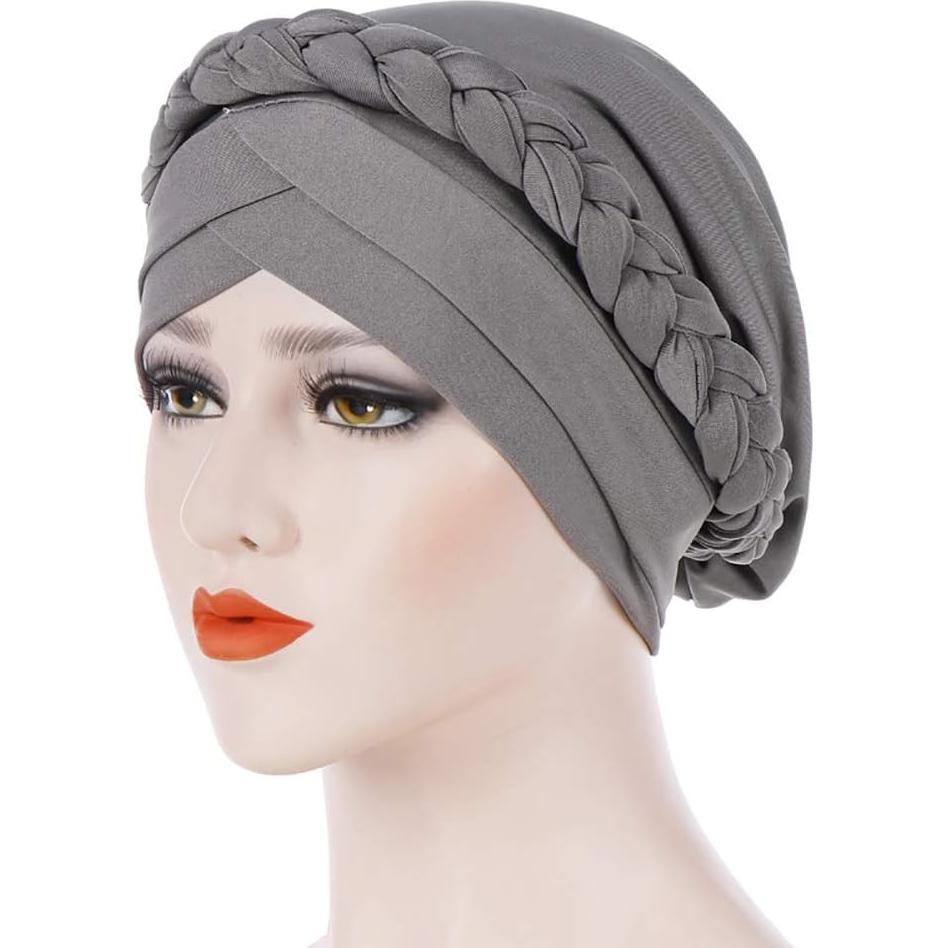 Gorro Beanie para Quimioterapia Mujer Algodón Gris