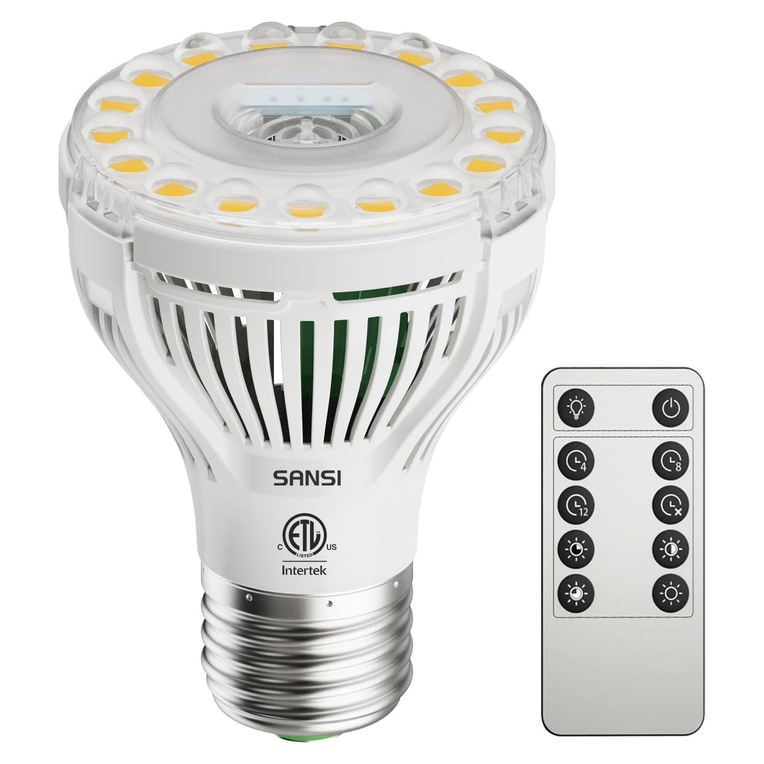 Bombilla de Cultivo SANSI 5W Regulable con Control Remoto