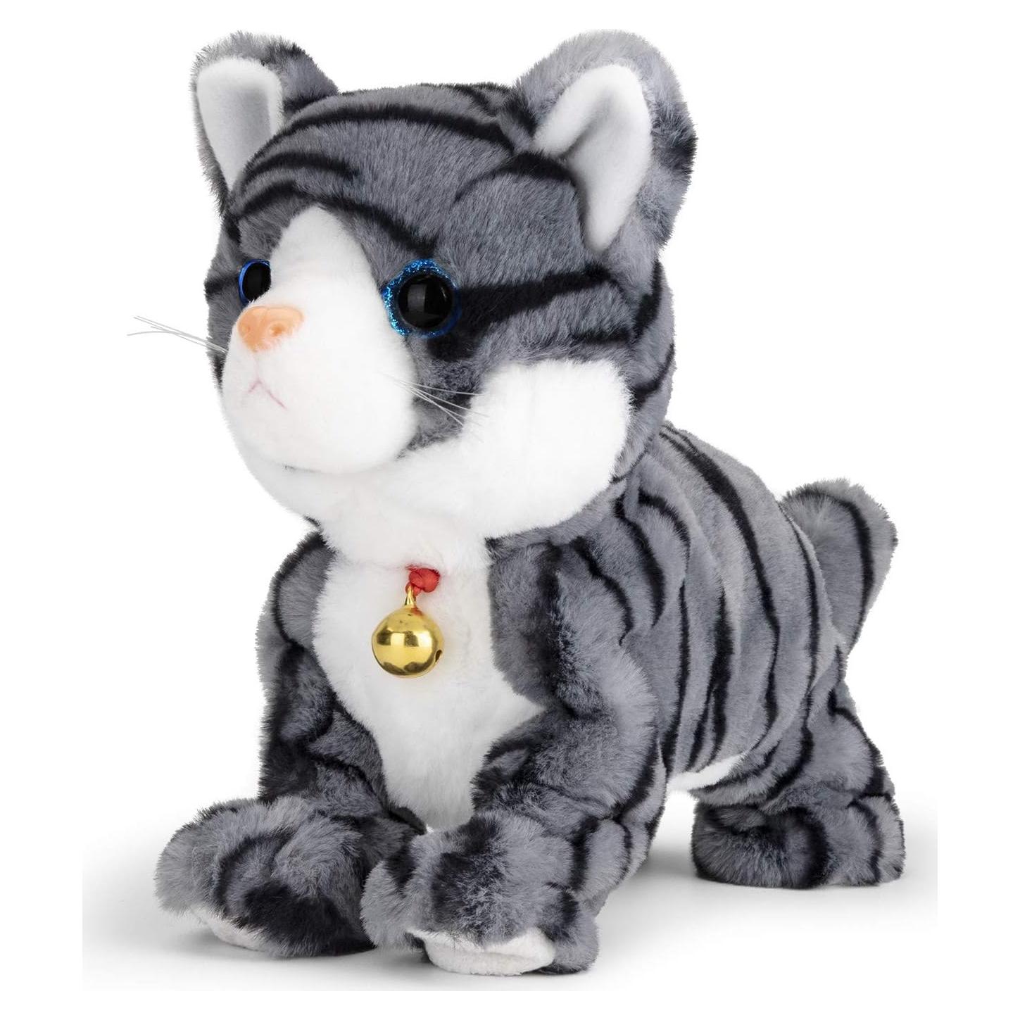 Gato Robot Interactivo Smalody con Ojos LED - Gris