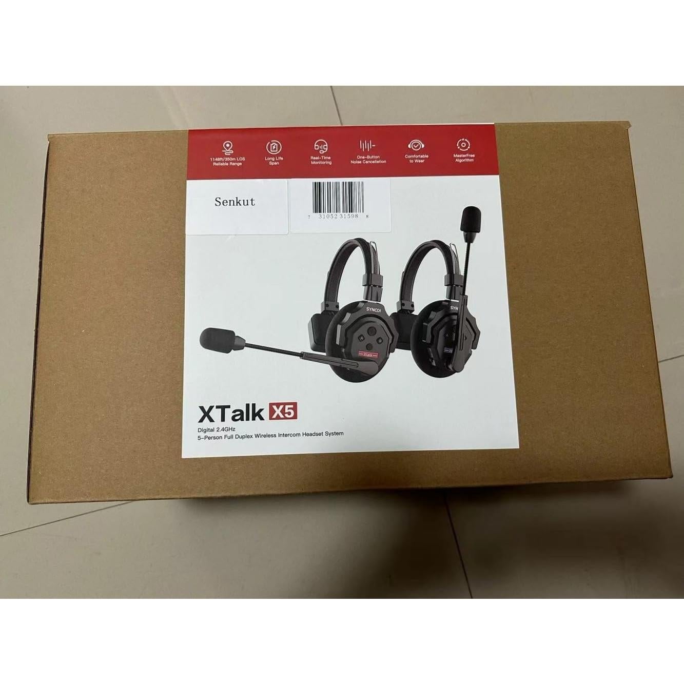 Sistema Intercomunicador Inalámbrico SYNCO X5 400m 5 Personas