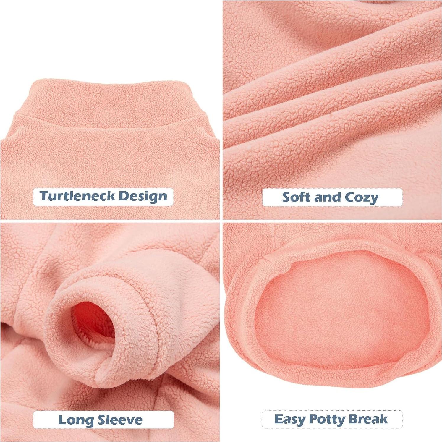 Suéter para Perro GYALAPERI Paquete de 3 Pequeño Rosa