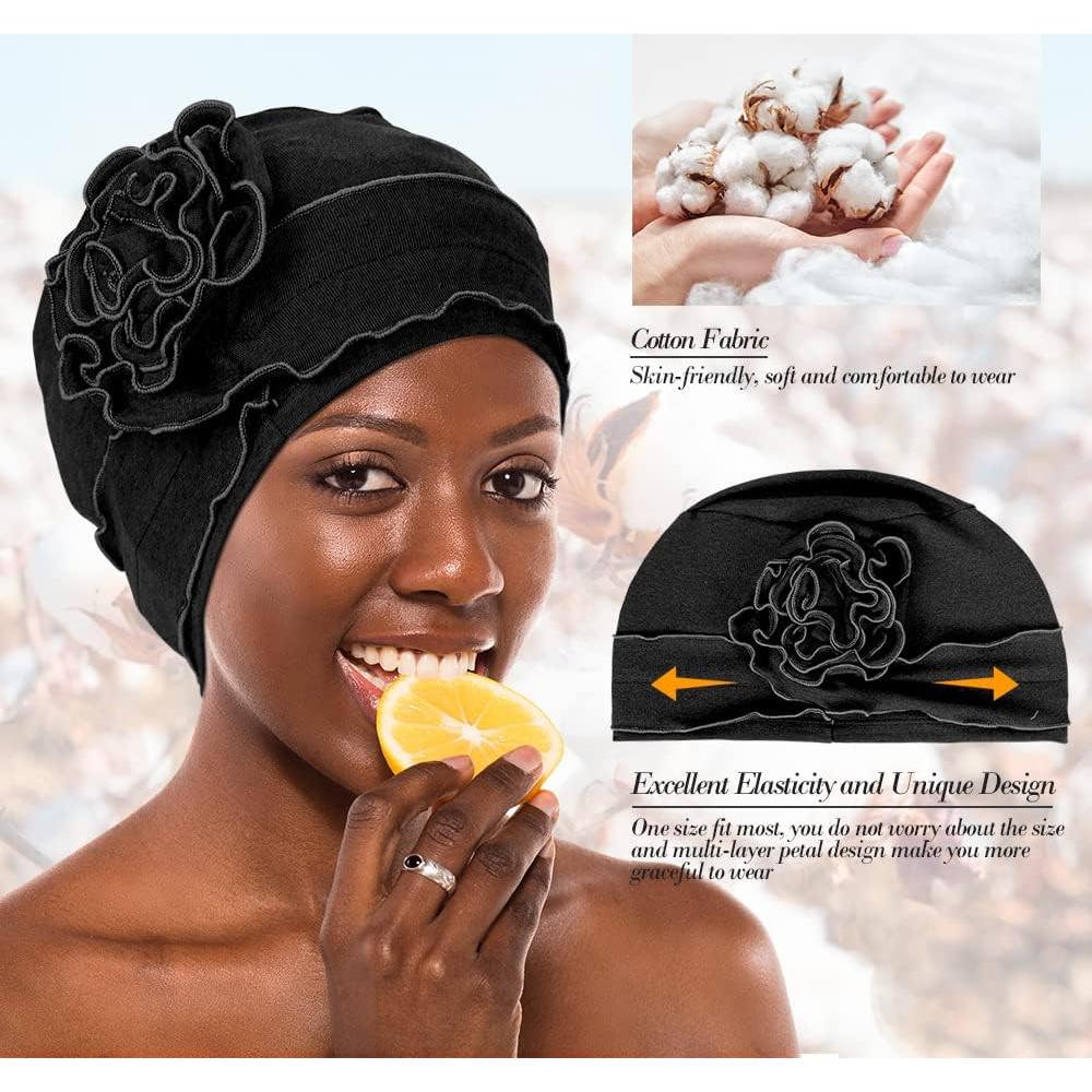 Turbante de Algodón AIPESL 6 Piezas para Quimioterapia