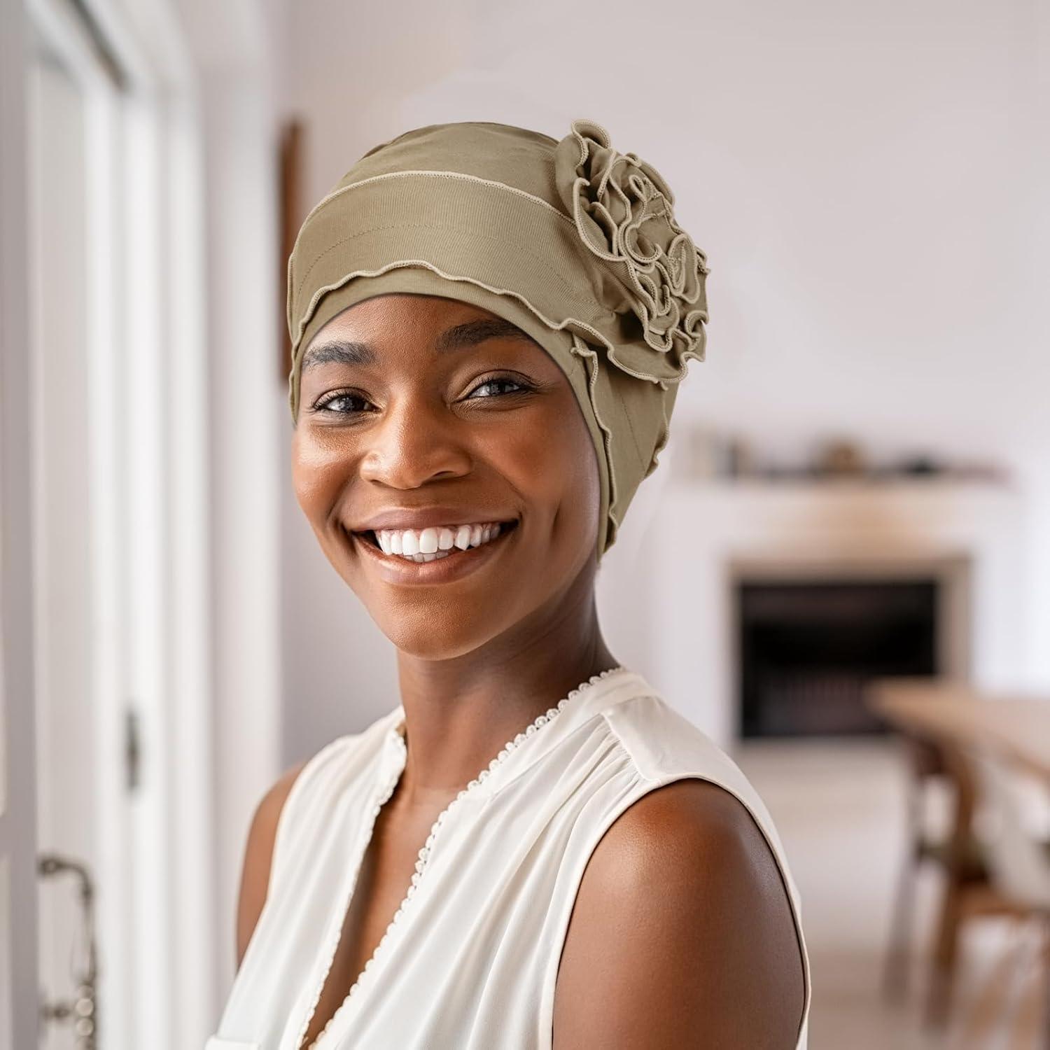 Turbante de Algodón AIPESL 6 Piezas para Quimioterapia