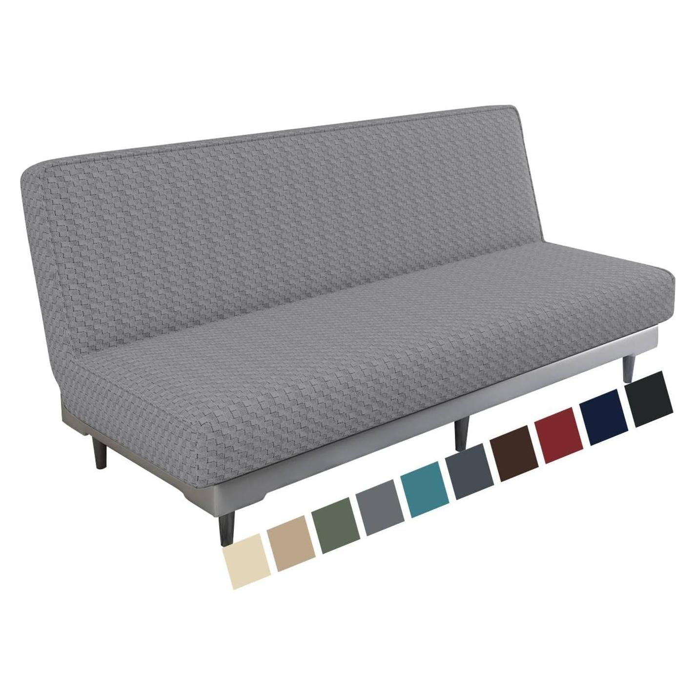 Funda de Futón MAXIJIN Gris Claro Ajustable y Lavable