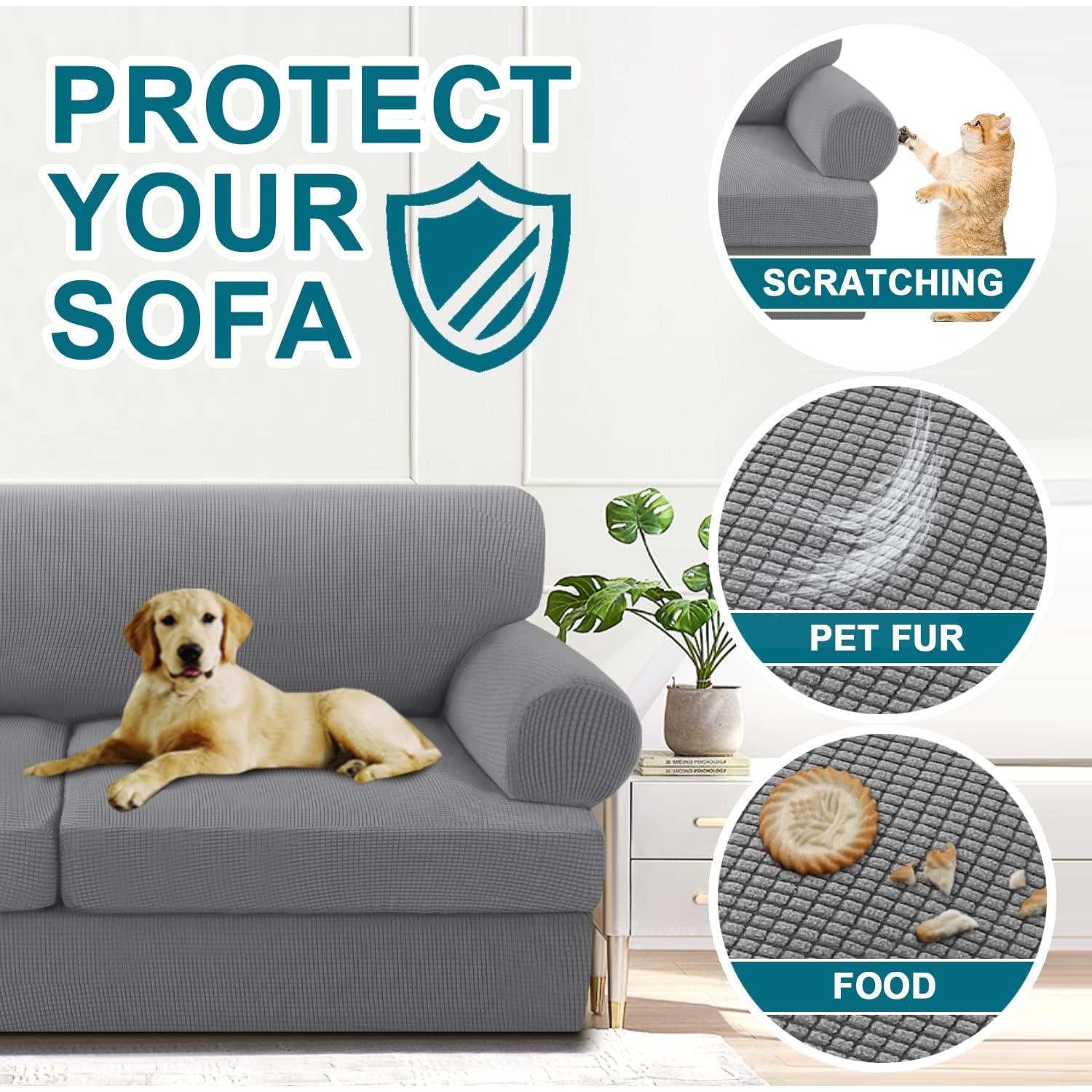 Cubierta de sofá Turquoize 3 piezas para 2 cojines en T