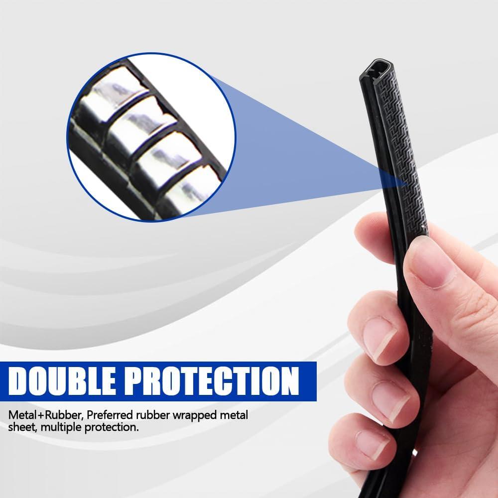 Protector de Bisel de Puerta de Auto PACLVIO 5M Negro