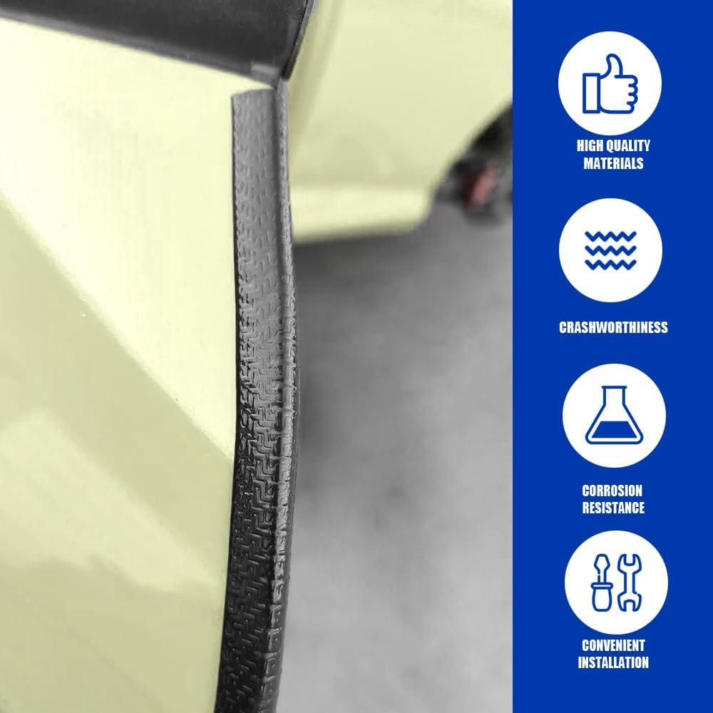 Protector de Bisel de Puerta de Auto PACLVIO 5M Negro