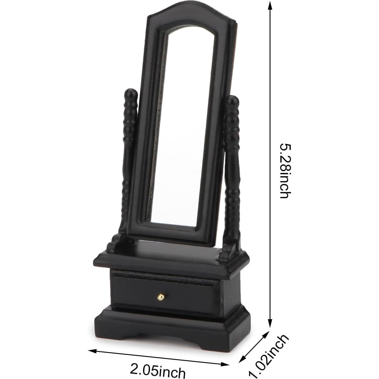 Espejo de Mueble Miniatura Cutemini 1:12 Marrón con Cajón