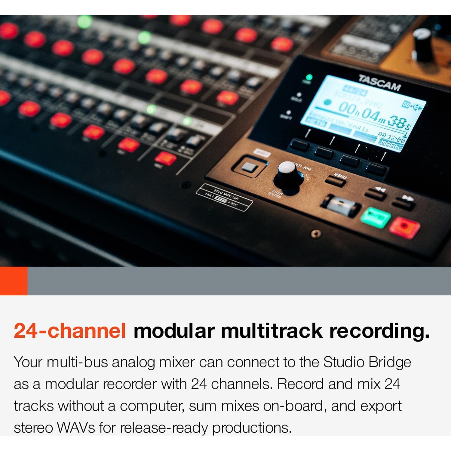 TASCAM Studio Bridge Grabador Multicanal 24 Canales USB