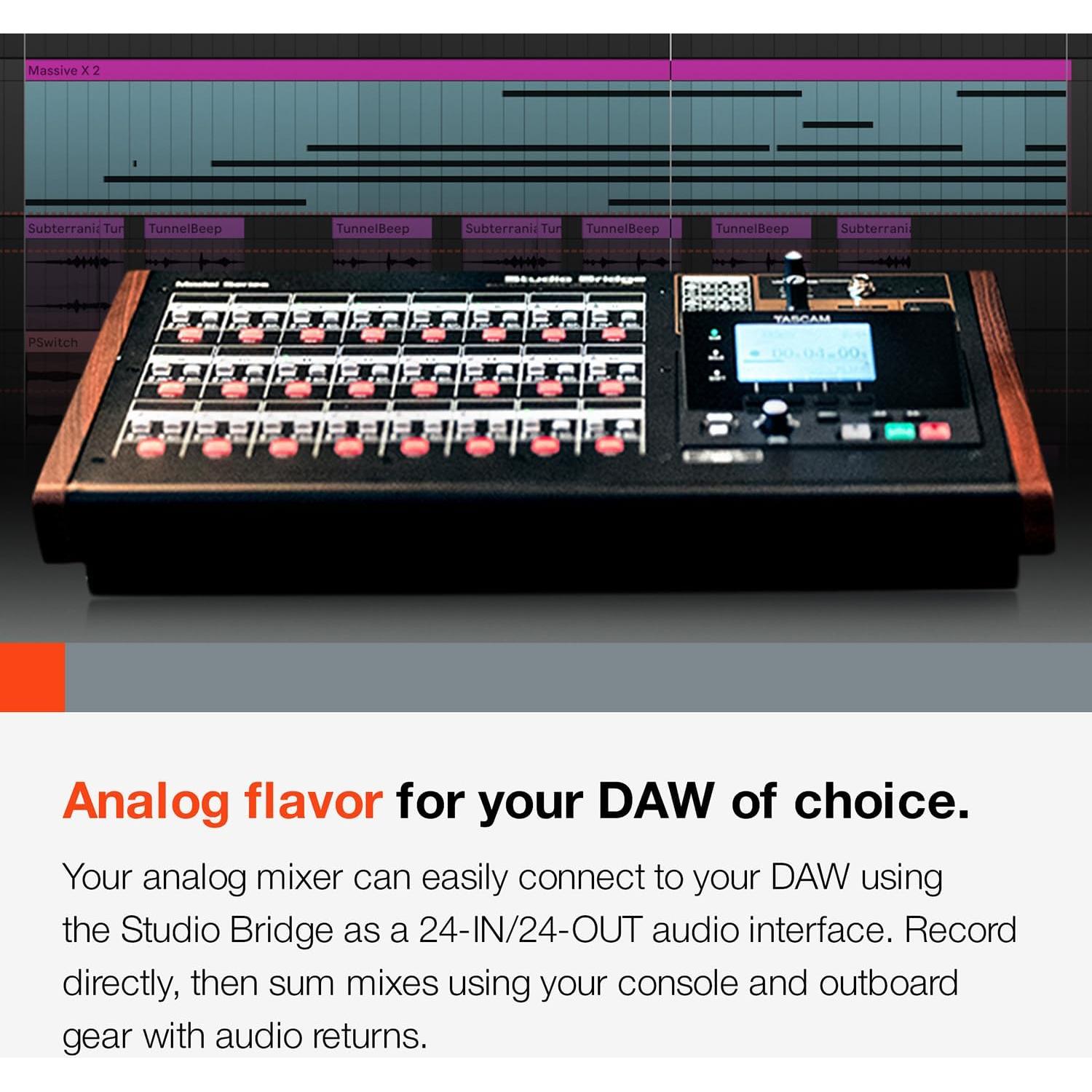 TASCAM Studio Bridge Grabador Multicanal 24 Canales USB