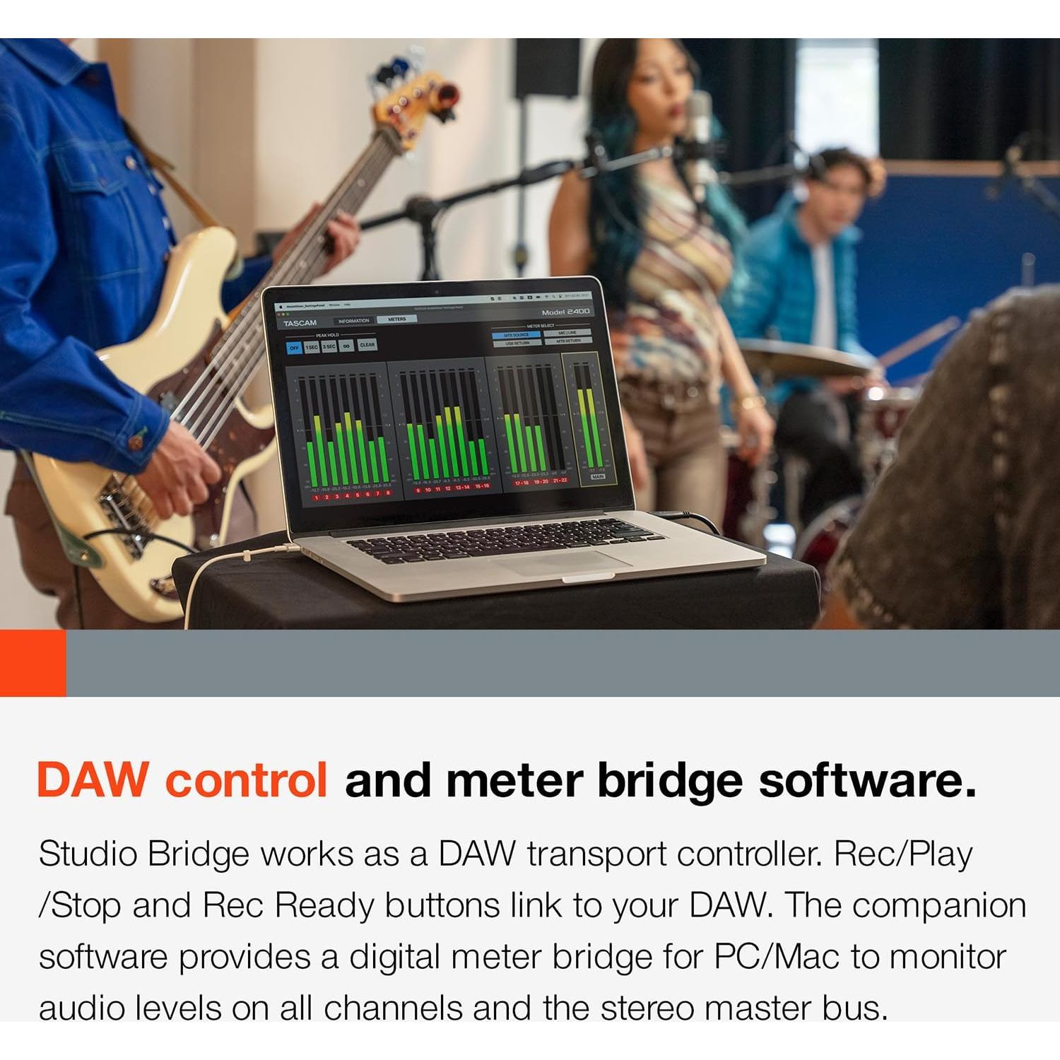 TASCAM Studio Bridge Grabador Multicanal 24 Canales USB