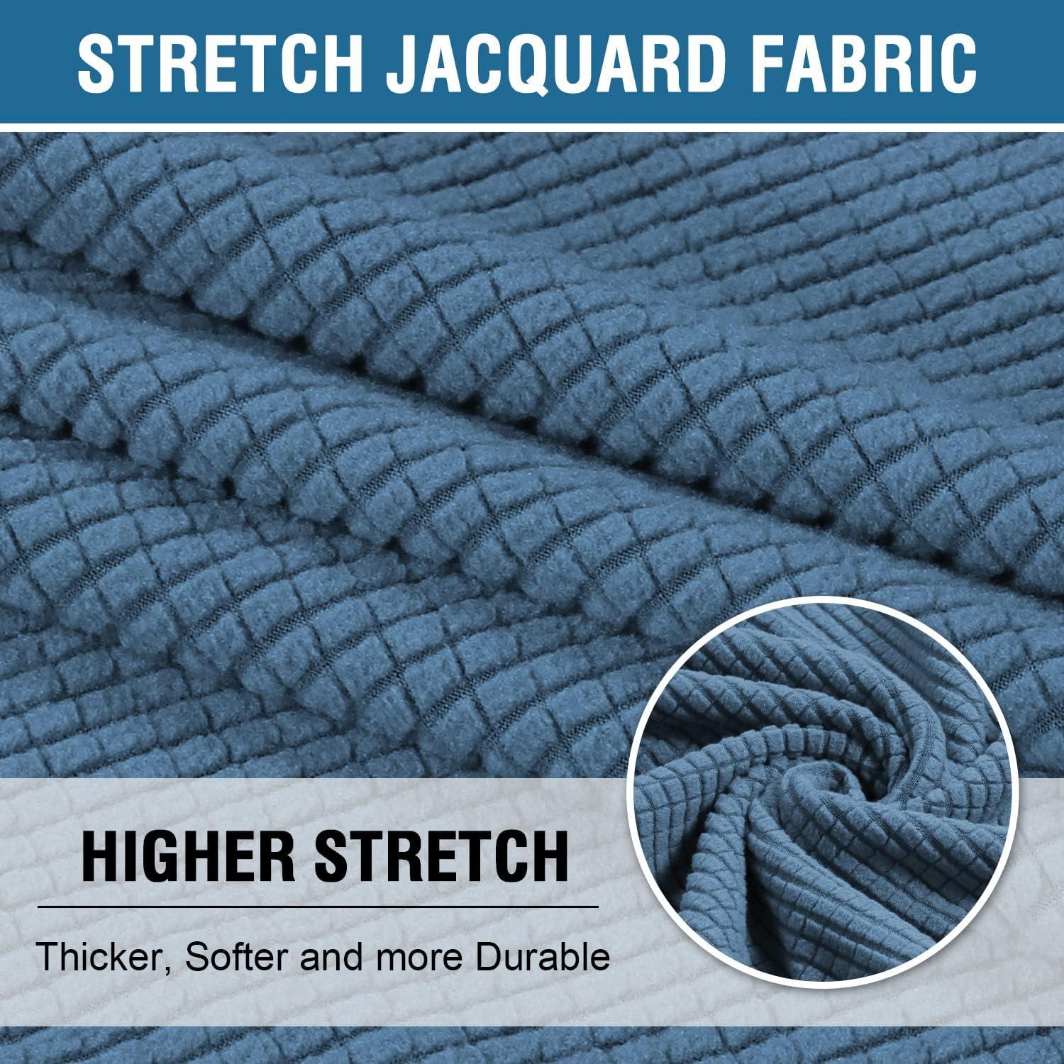 Funda de Sofá H.VERSAILTEX para Silla con Cojín en T Azul