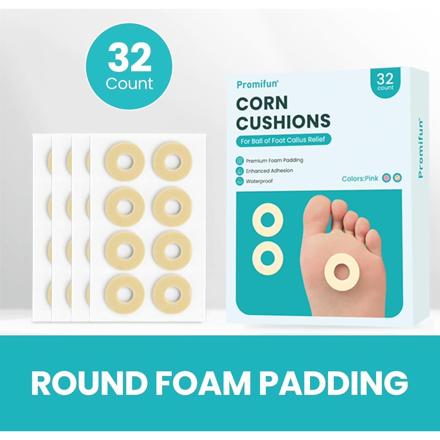 Cojines para Callos Promifun - Almohadillas Adhesivas 32 Unidades