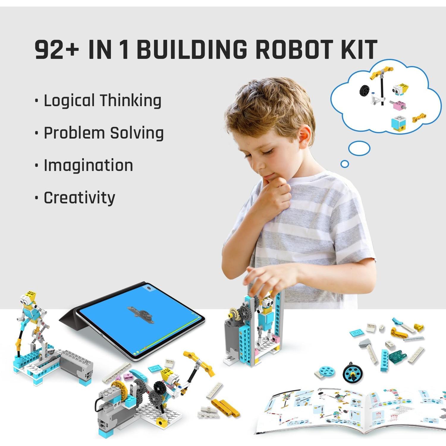 Kit de Construcción de Robots Makerzoid 72 en 1 STEM 6-12 Años
