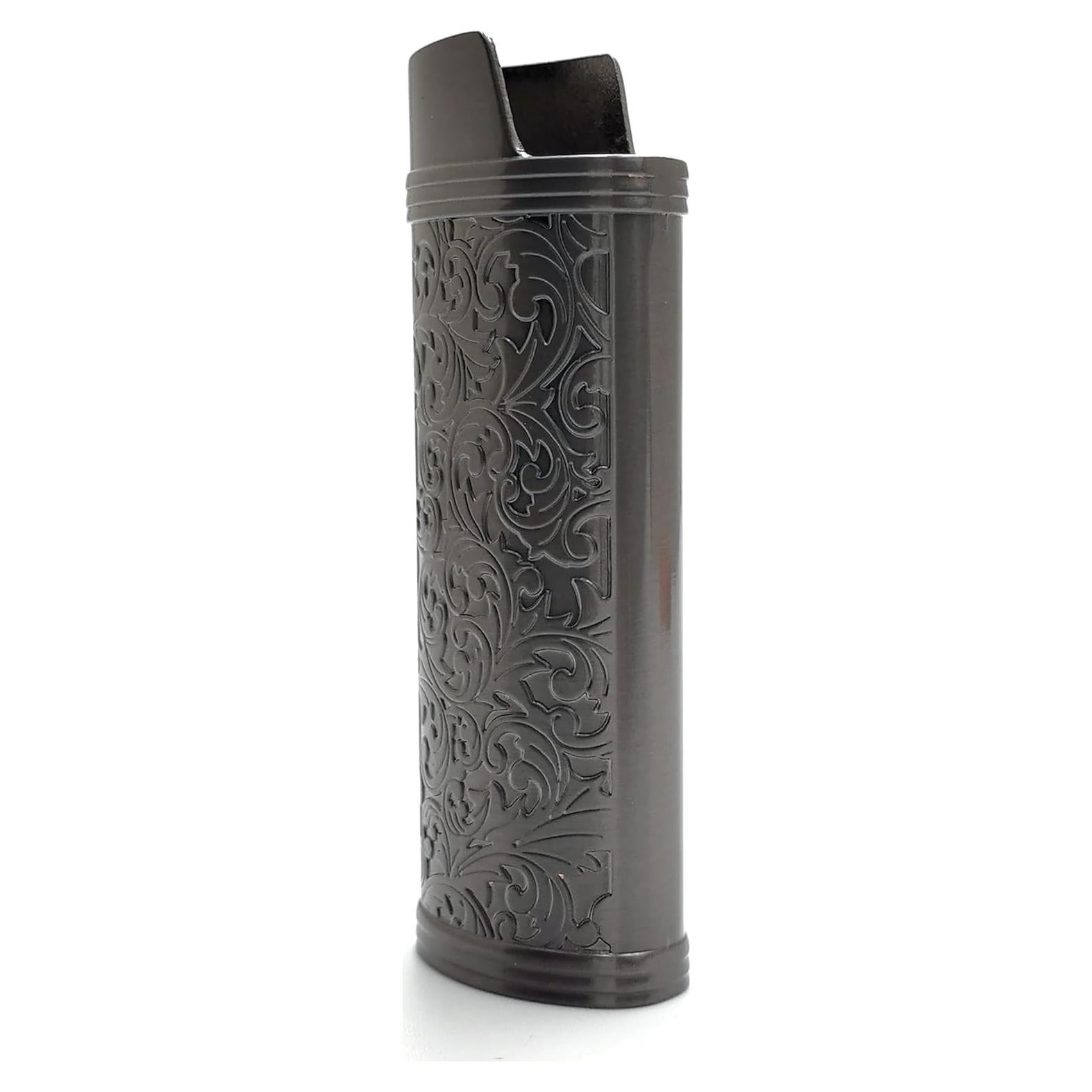 Funda de Encendedor de Metal Floral BIC J6 Tamaño Completo