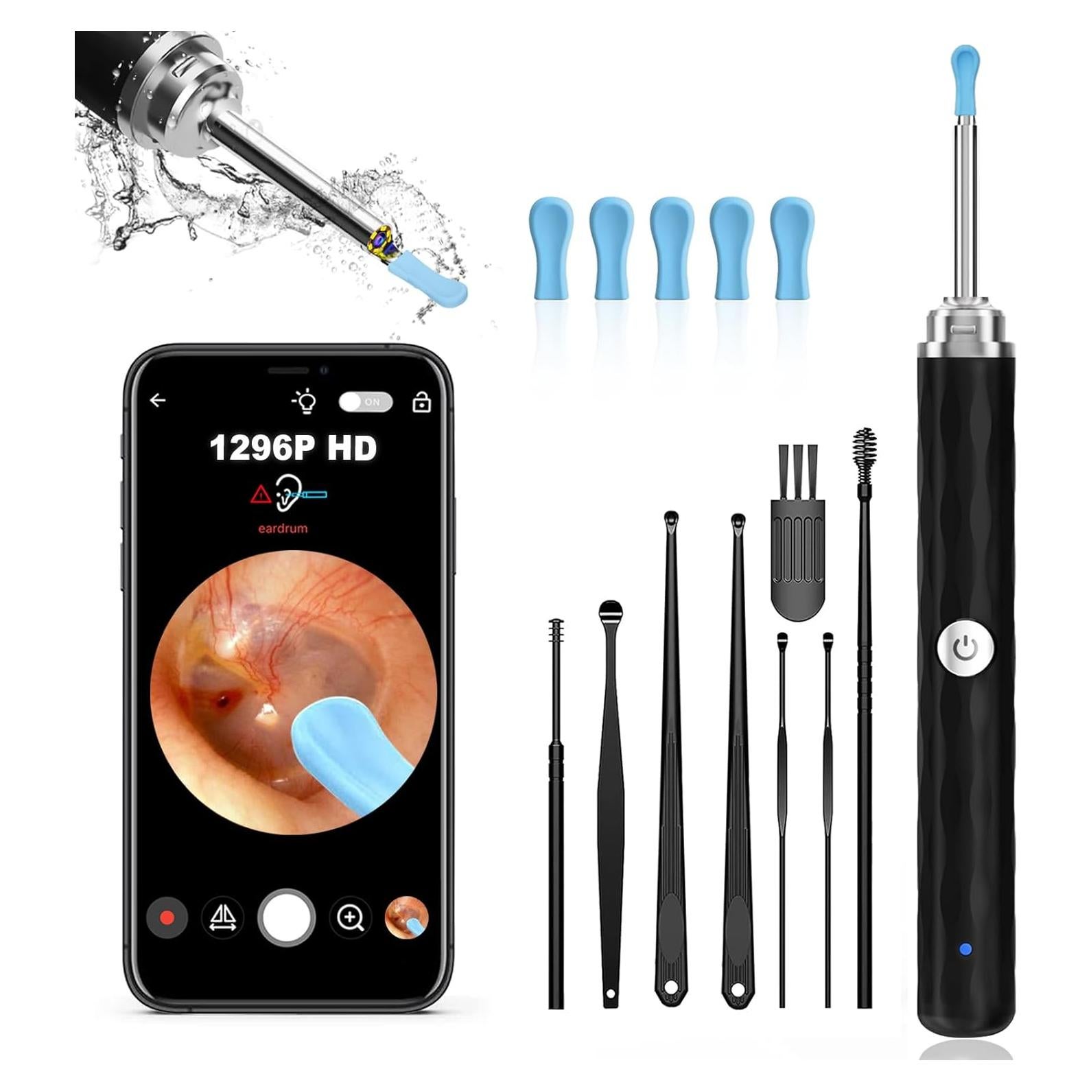 Limpiador de Oídos Nyotall YY10 con Cámara 1296P y Luz LED