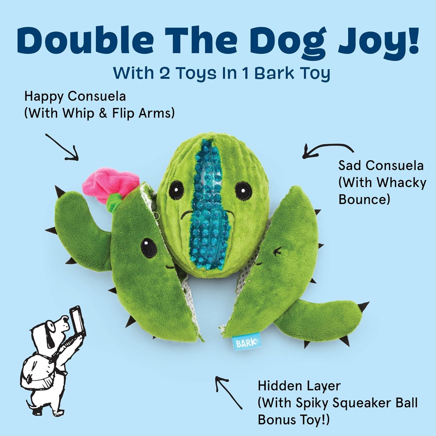 Juguete Interactivo para Perros Barkbox Consuela Cactus Grande