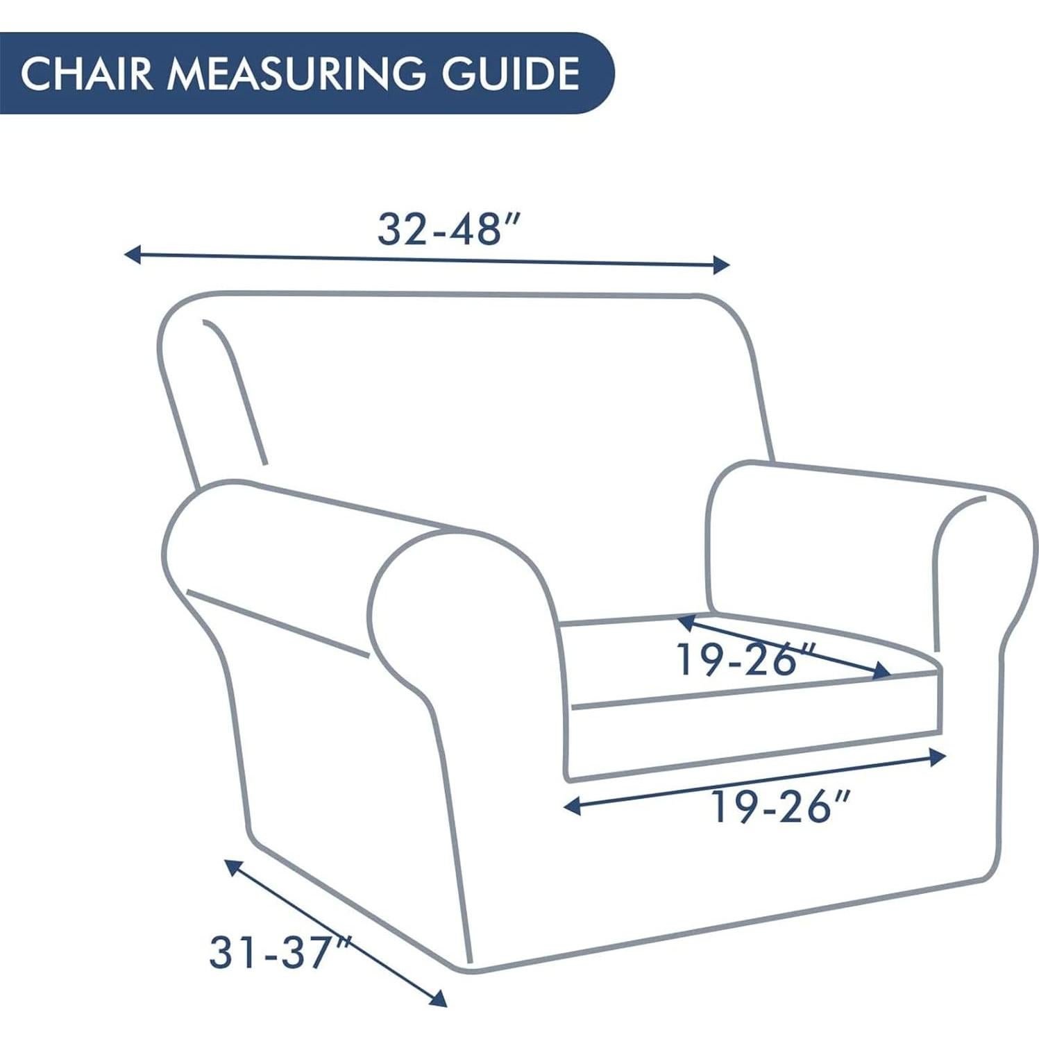 Cubiertas de Sofá Hyha 2 Piezas Floral Elástico Beige