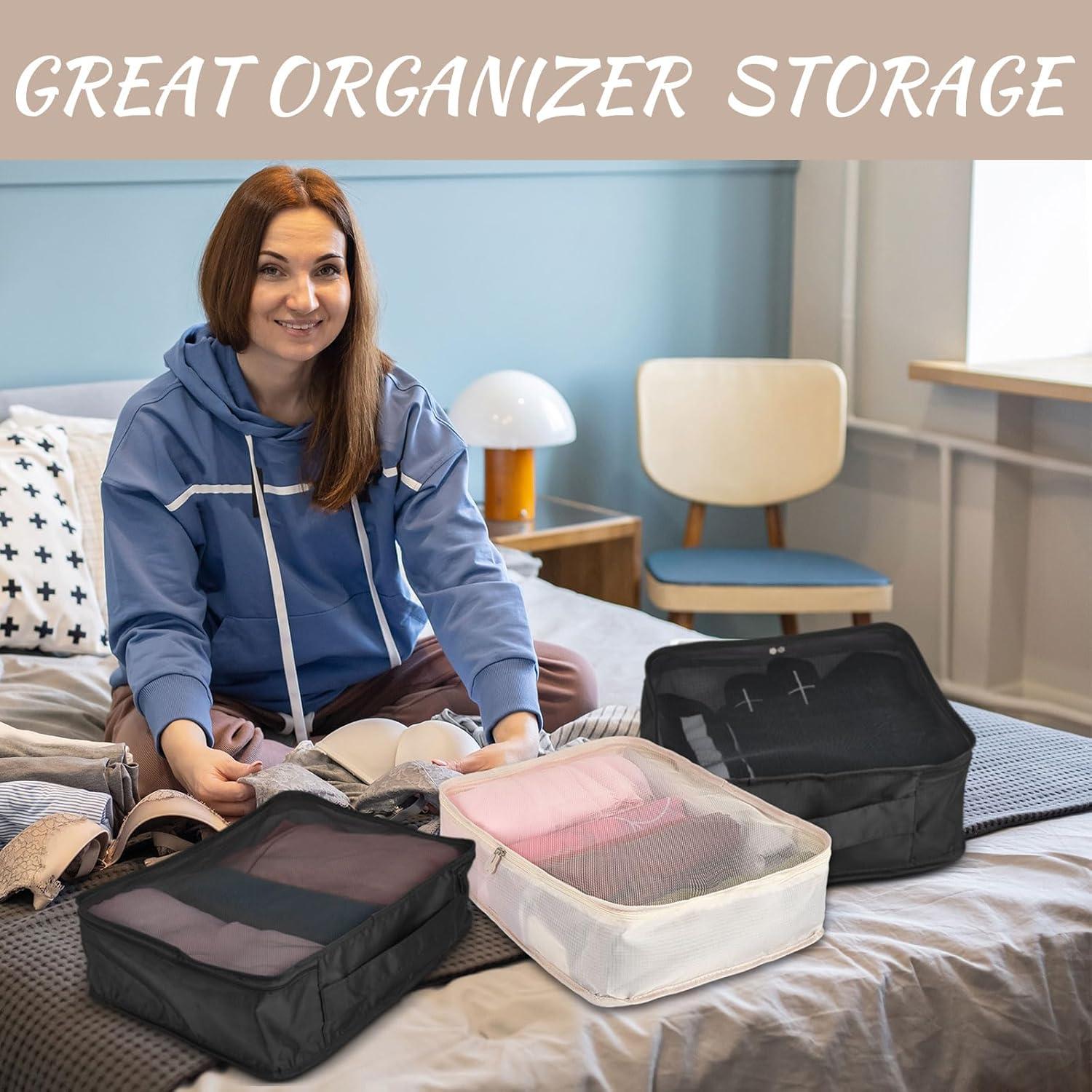 Silkfly 8 Pcs Cubos de Empaque XL para Viaje 45x33x12cm