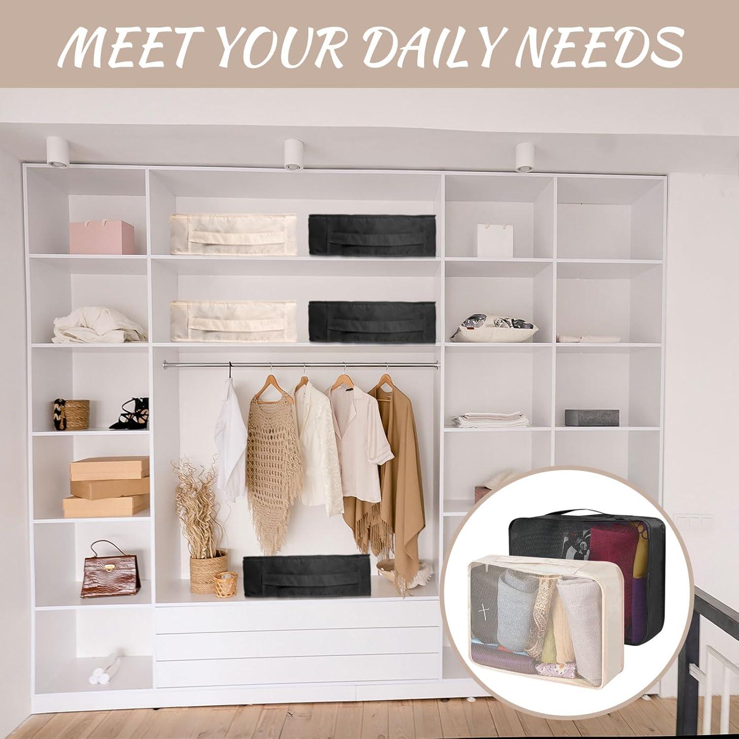 Silkfly 8 Pcs Cubos de Empaque XL para Viaje 45x33x12cm