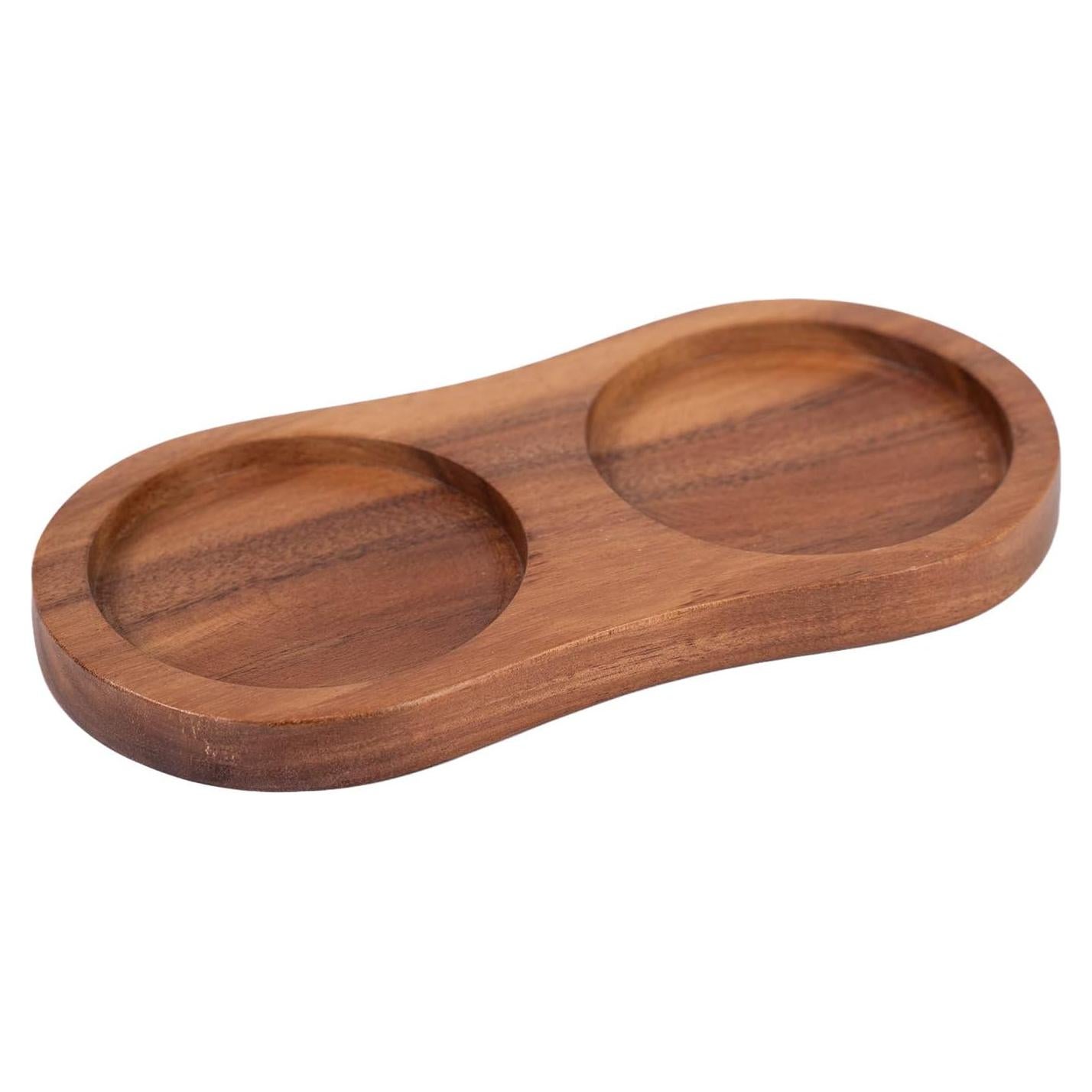Bandeja para Molinillos de Sal y Pimienta DeroTeno 15.1x7.4cm Madera Acacia